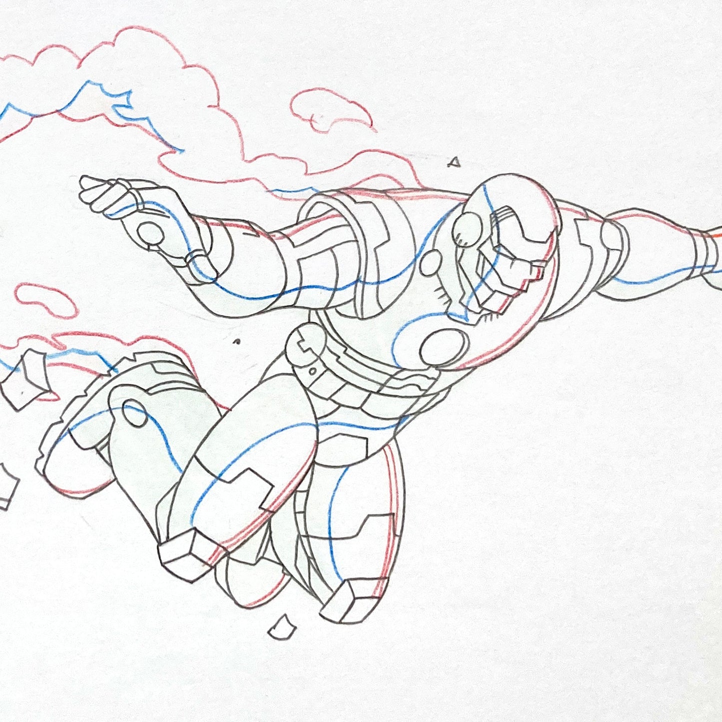 IRON MAN : Original Animation Drawing – Ultimate Avengers: The Movie (Marvel, 2006). For sale on FLIP Gallery