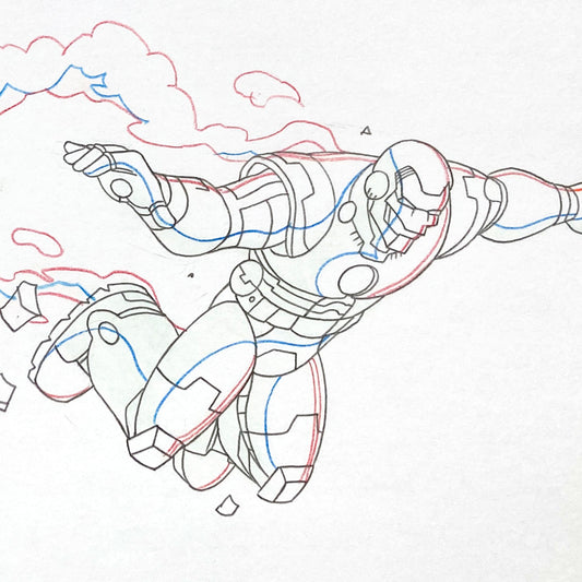 IRON MAN : Original Animation Drawing – Ultimate Avengers: The Movie (Marvel, 2006). For sale on FLIP Gallery