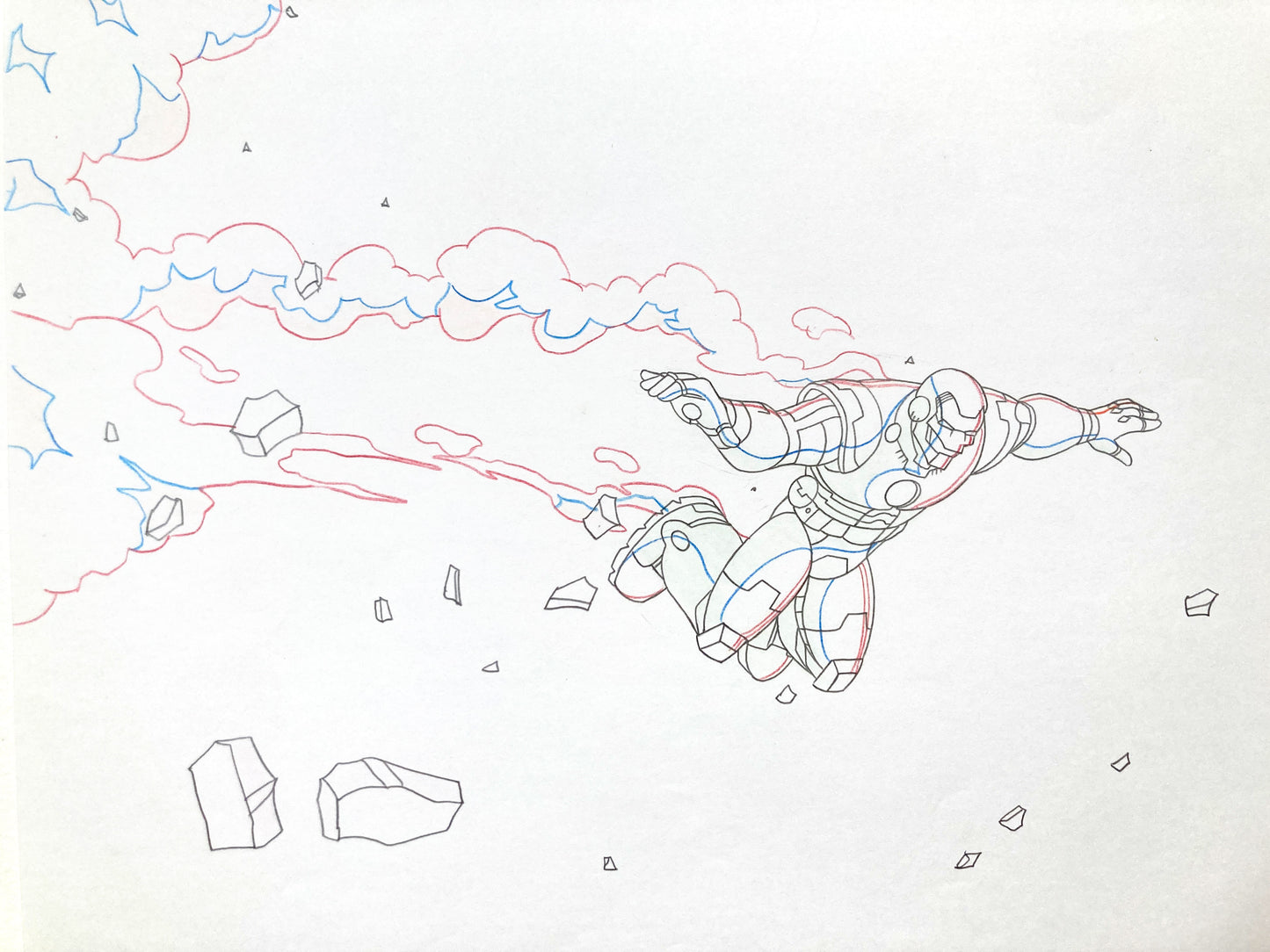 IRON MAN : Original Animation Drawing – Ultimate Avengers: The Movie (Marvel, 2006). For sale on FLIP Gallery