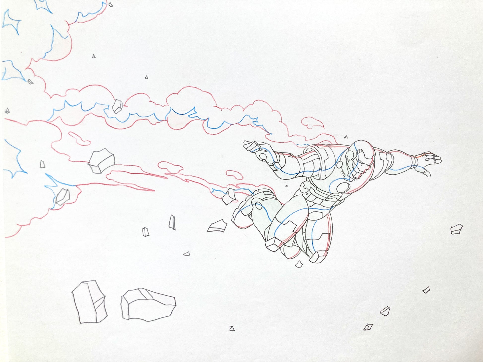 IRON MAN : Original Animation Drawing – Ultimate Avengers: The Movie (Marvel, 2006). For sale on FLIP Gallery