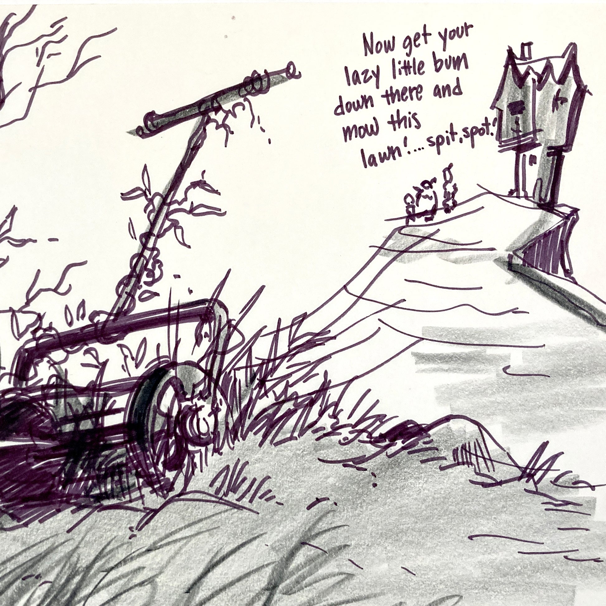 James and the Giant Peach - Original Production Used Storyboard Drawing (Walt Disney, 1996). For sale on FLIP Gallery