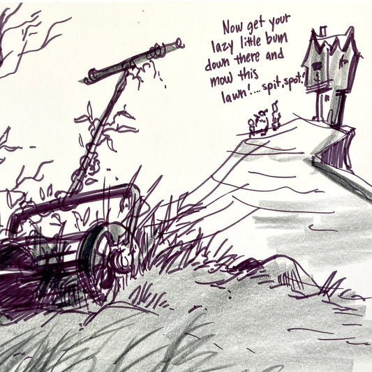 James and the Giant Peach - Original Production Used Storyboard Drawing (Walt Disney, 1996). For sale on FLIP Gallery