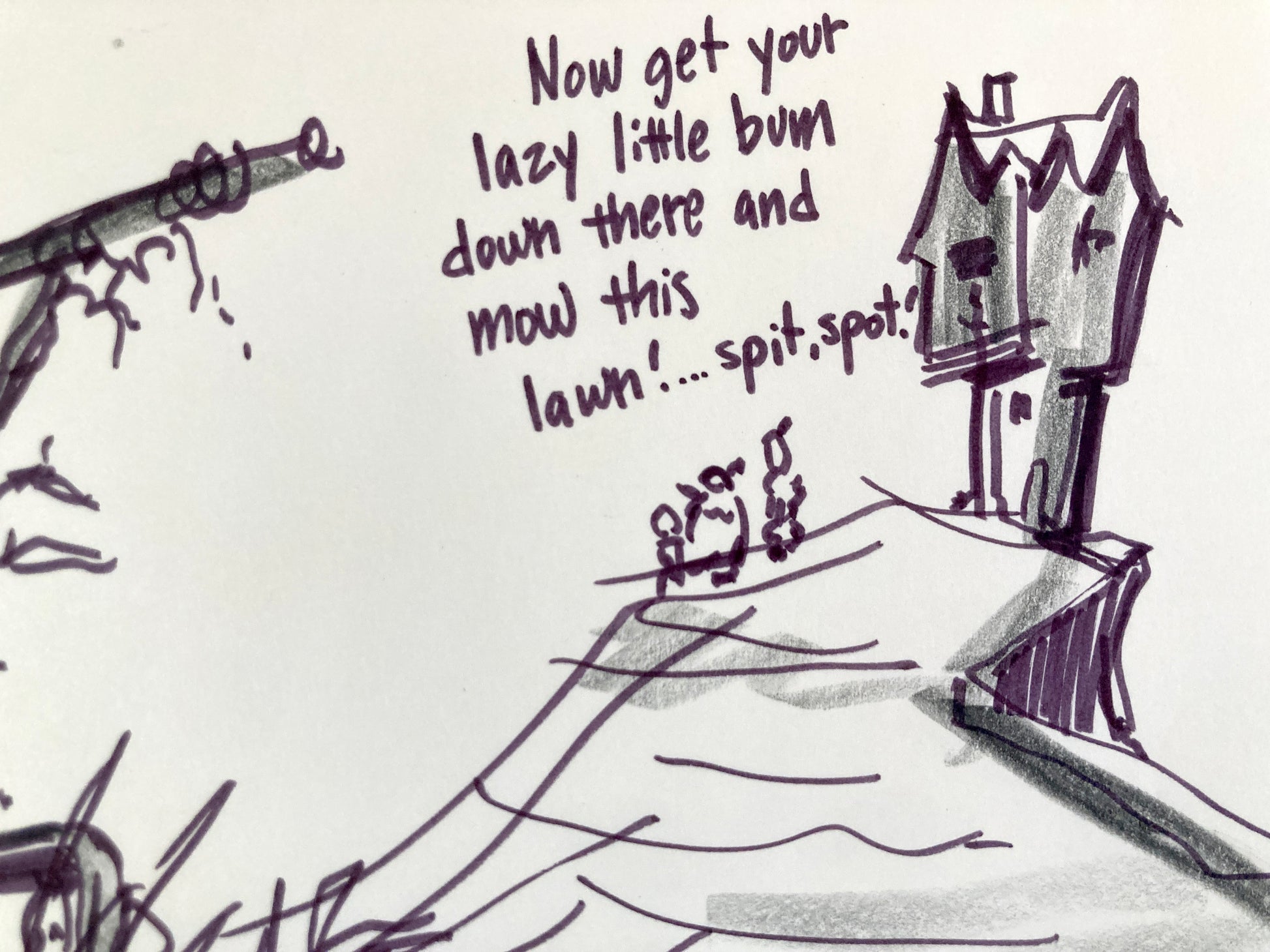 James and the Giant Peach - Original Production Used Storyboard Drawing (Walt Disney, 1996). For sale on FLIP Gallery