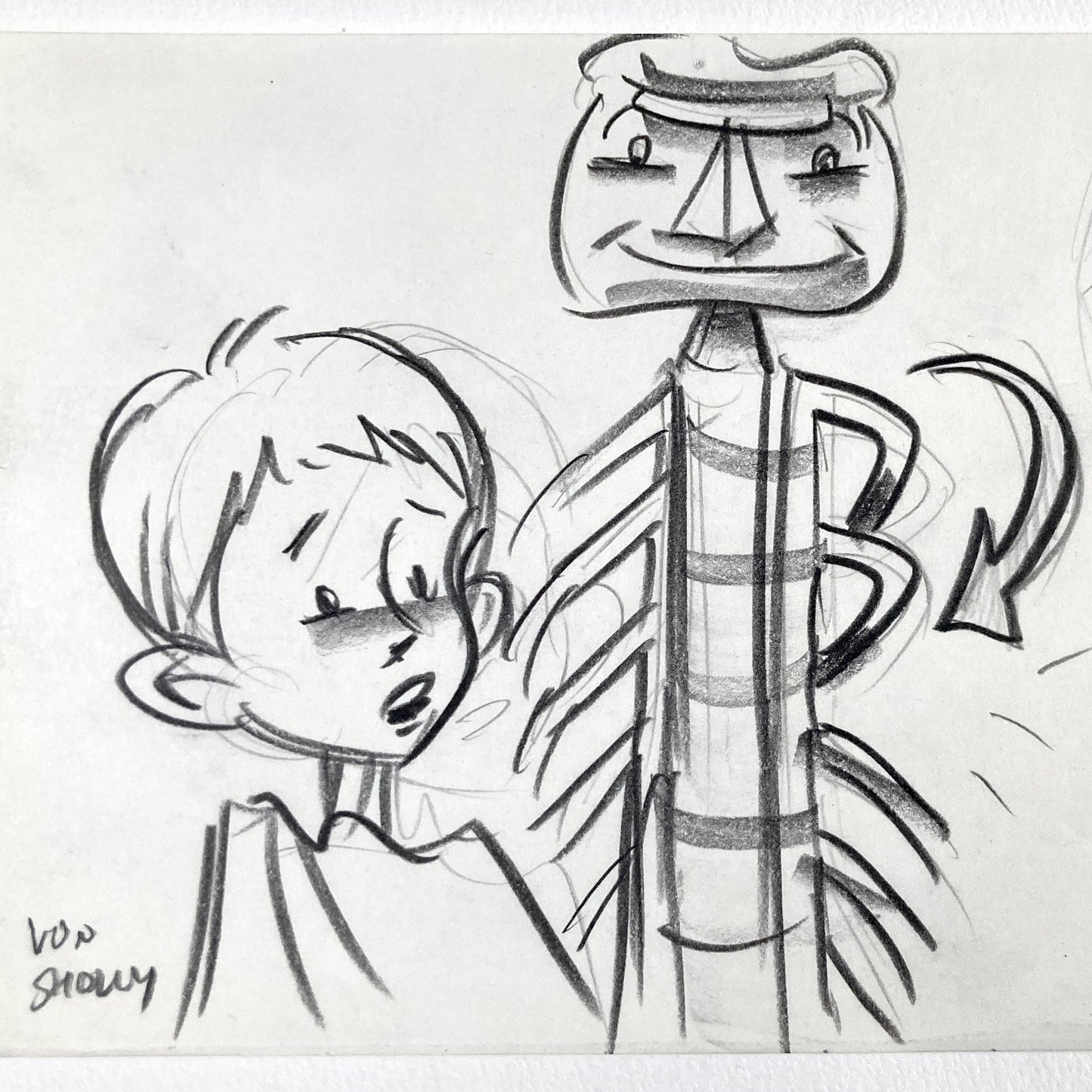 James and the Giant Peach - Signed Original Production Used Storyboard Drawing (Walt Disney, 1996). For sale on FLIP Gallery