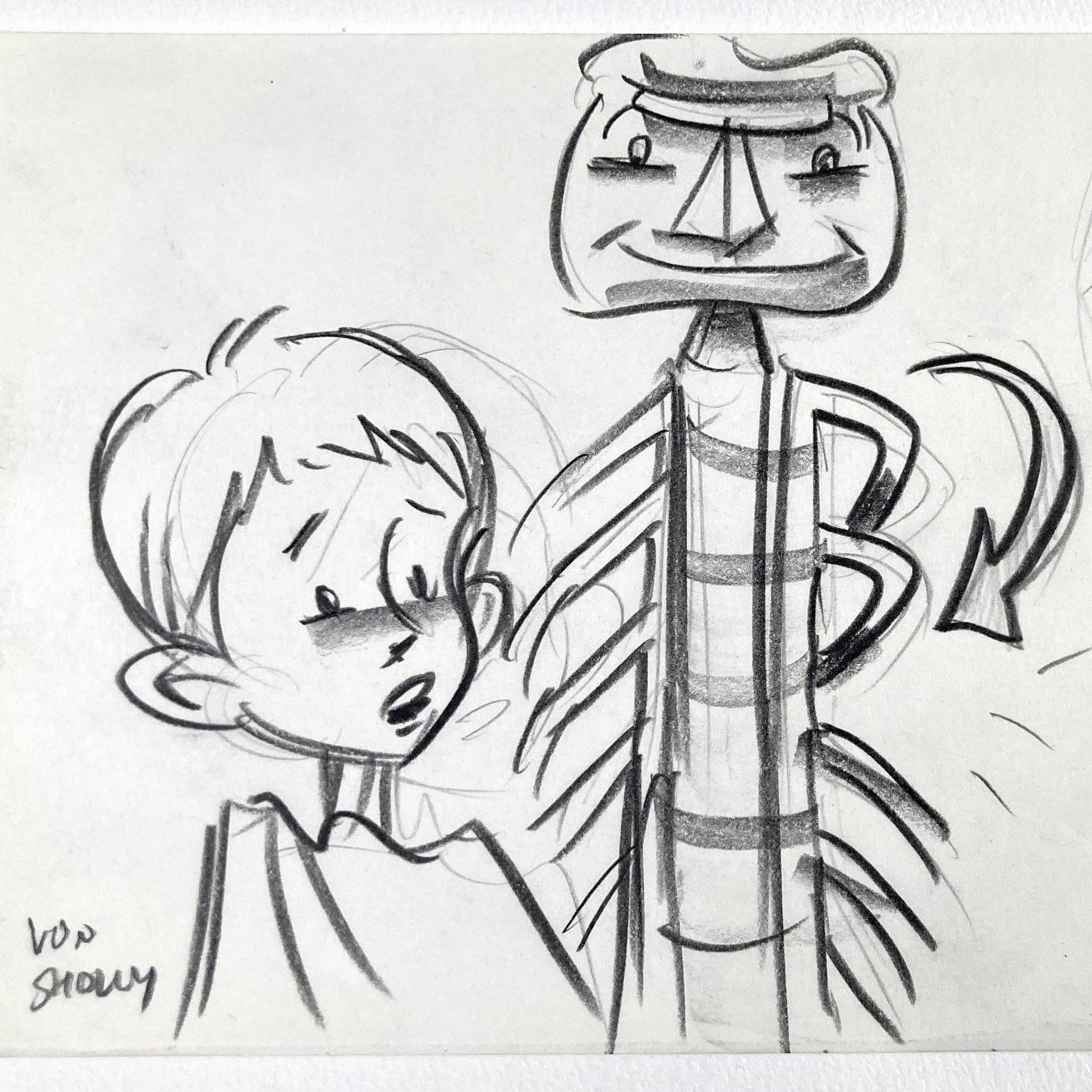 James and the Giant Peach - Signed Original Production Used Storyboard Drawing (Walt Disney, 1996). For sale on FLIP Gallery