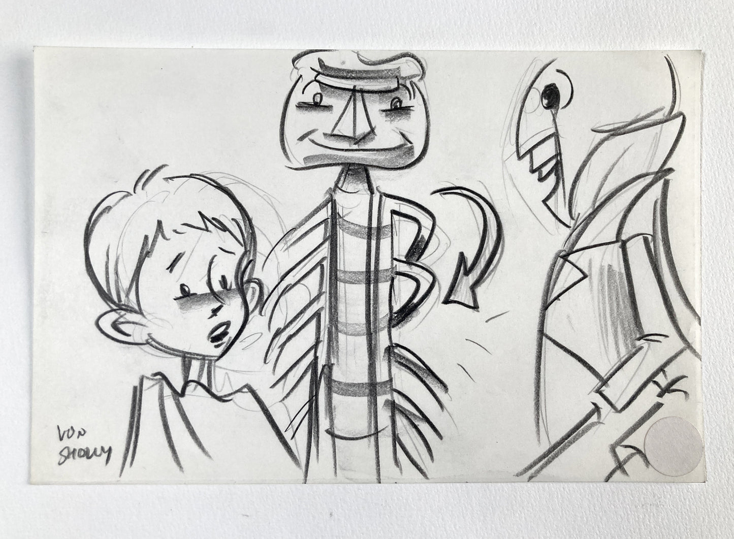 James and the Giant Peach - Signed Original Production Used Storyboard Drawing (Walt Disney, 1996). For sale on FLIP Gallery