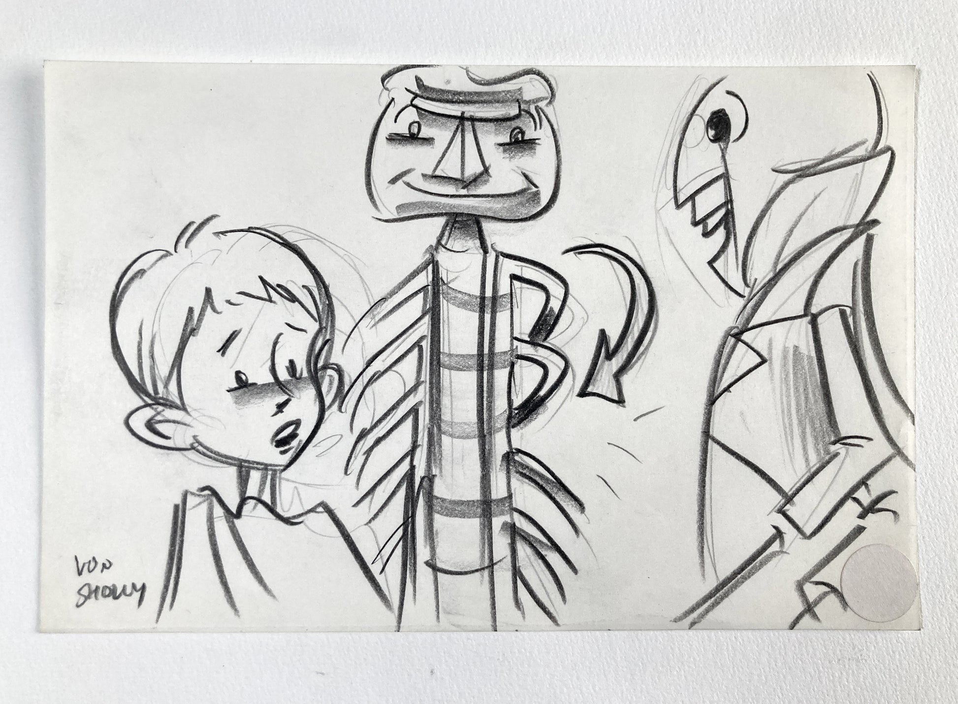 James and the Giant Peach - Signed Original Production Used Storyboard Drawing (Walt Disney, 1996). For sale on FLIP Gallery