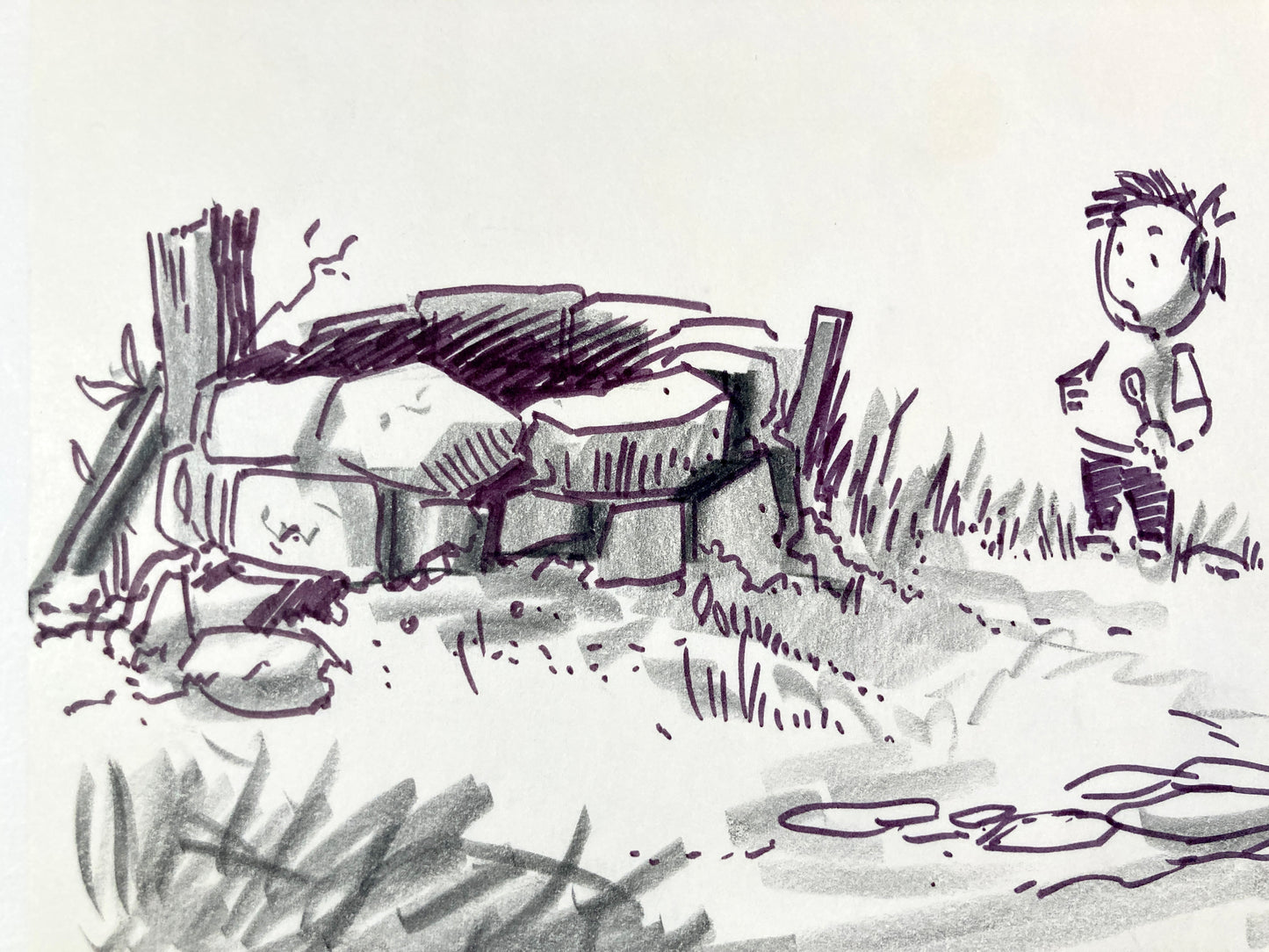 James and the Giant Peach - Original Production Used Storyboard Drawing (Walt Disney, 1996). For sale on FLIP Gallery