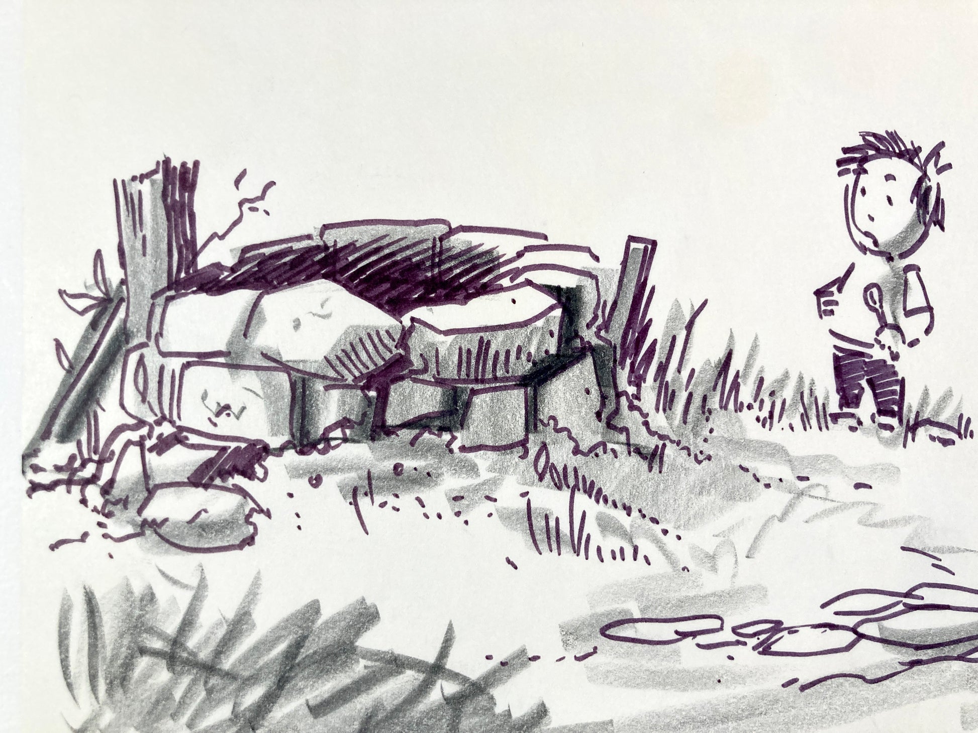 James and the Giant Peach - Original Production Used Storyboard Drawing (Walt Disney, 1996). For sale on FLIP Gallery