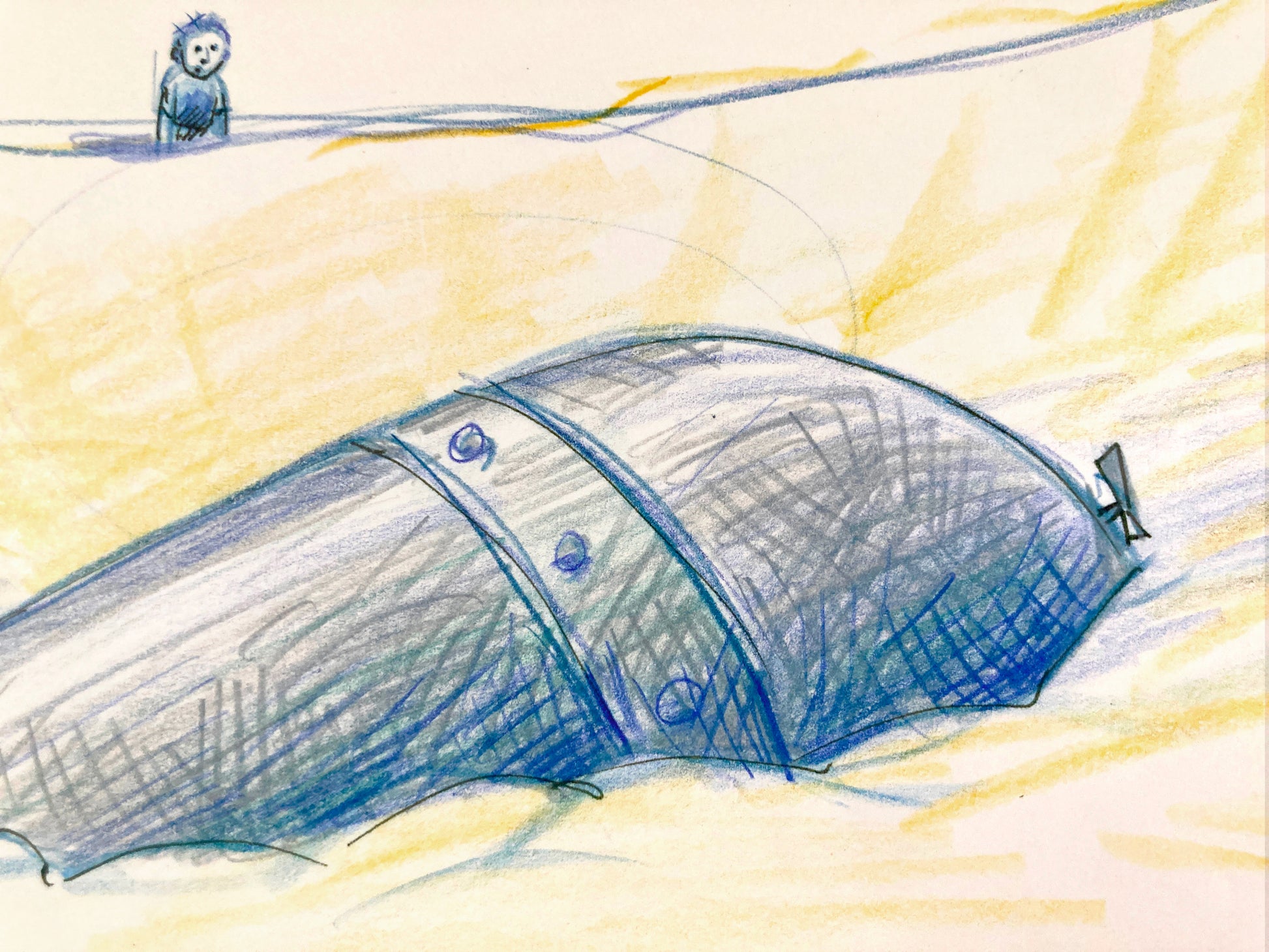 James and the Giant Peach - Original Production Used Storyboard Drawing (Walt Disney, 1996). For sale on FLIP Gallery