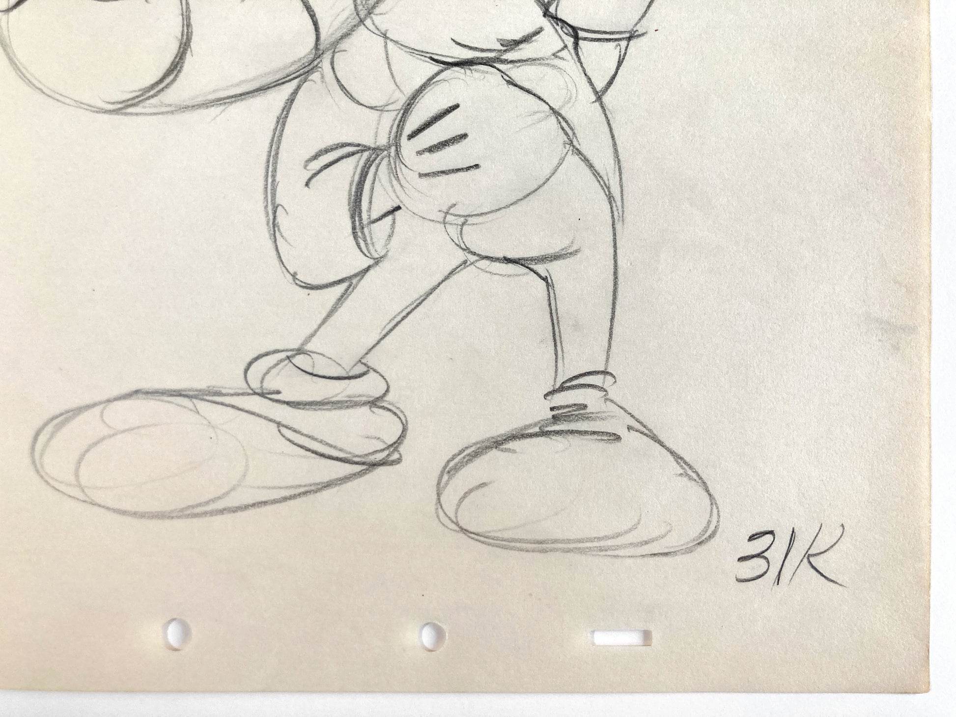 Jiminy Cricket : Original Production Used Rough Animation Drawing (Walt Disney, c. 1940-50s). For sale on FLIP Gallery