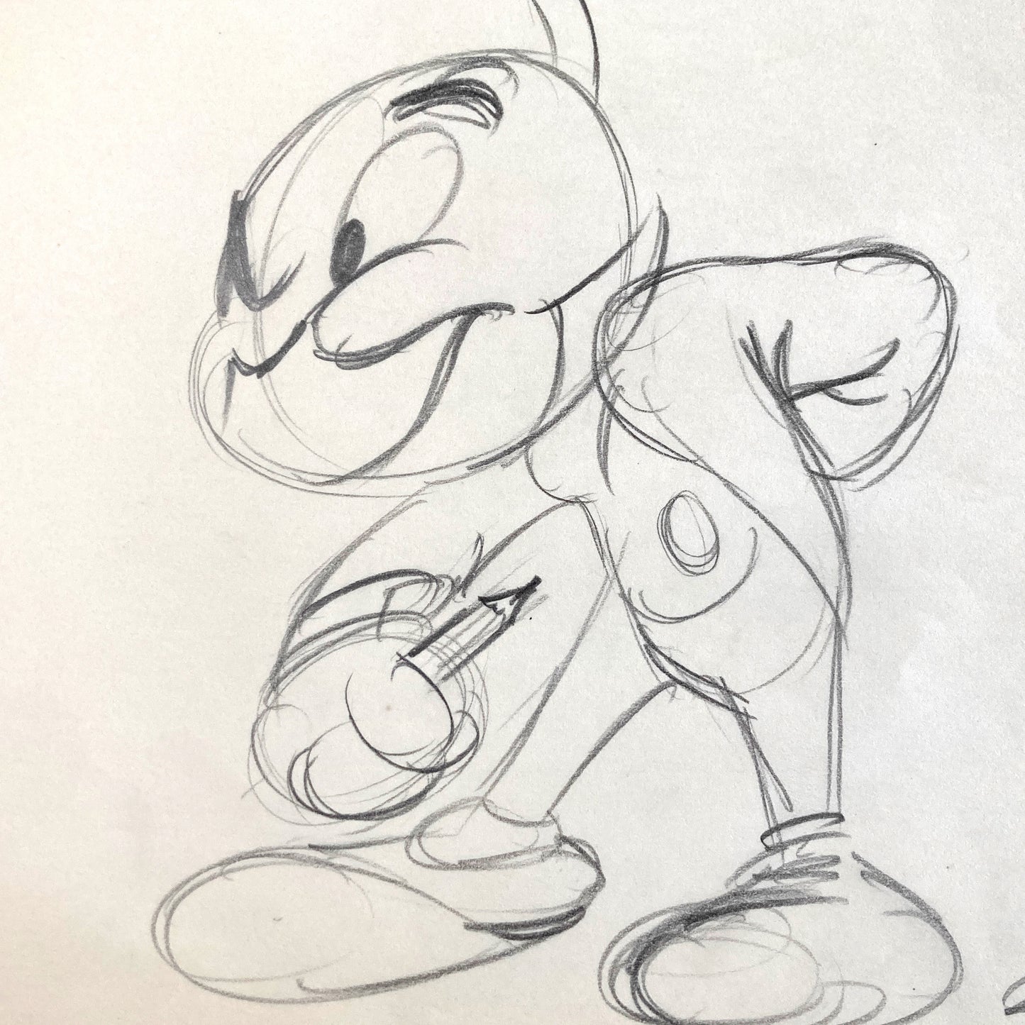 Jiminy Cricket : Original Production Used Rough Animation Drawing (Walt Disney, c. 1940-50s). For sale on FLIP Gallery