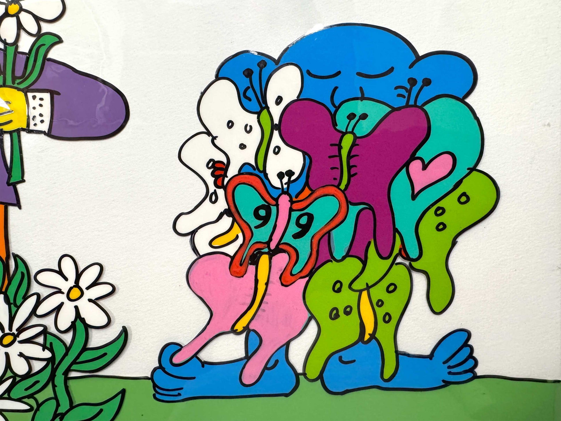 Keith Haring Original Animation Cel «Sesame Street» (1980’s). The meeting of contemporary art and animation art. For sale on FLIP Gallery
