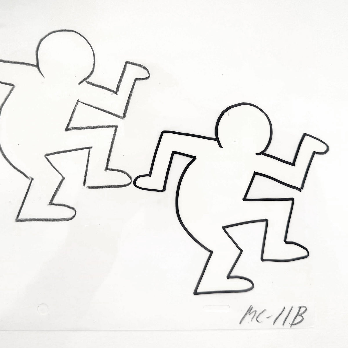 Keith Haring - Original Animation Cel and Matching Drawing « Sesame Street » (1980’s). The meeting of contemporary art and animation art! For sale on FLIP Gallery