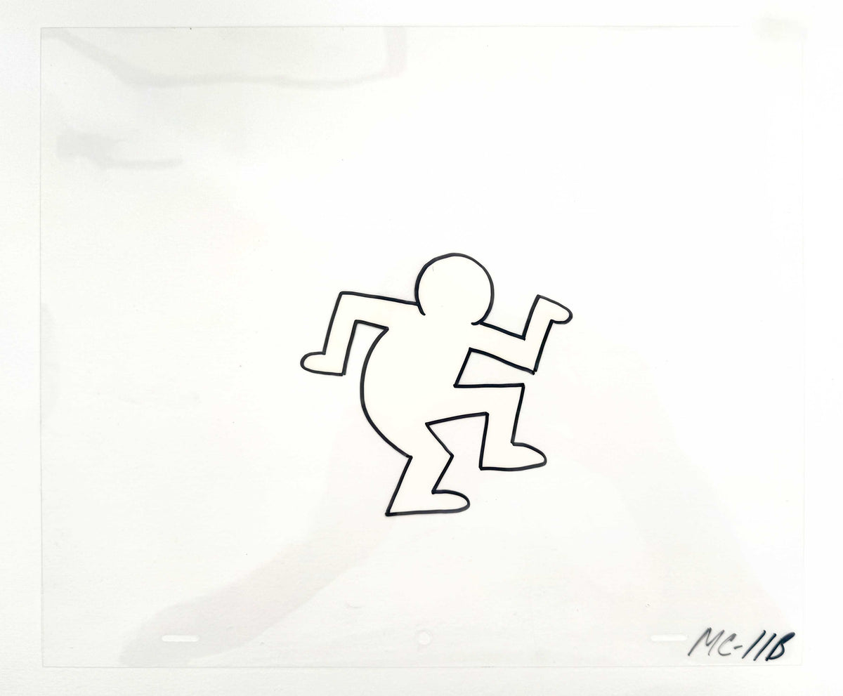 Keith Haring - Original Animation Cel and Matching Drawing « Sesame Street » (1980’s). The meeting of contemporary art and animation art! For sale on FLIP Gallery