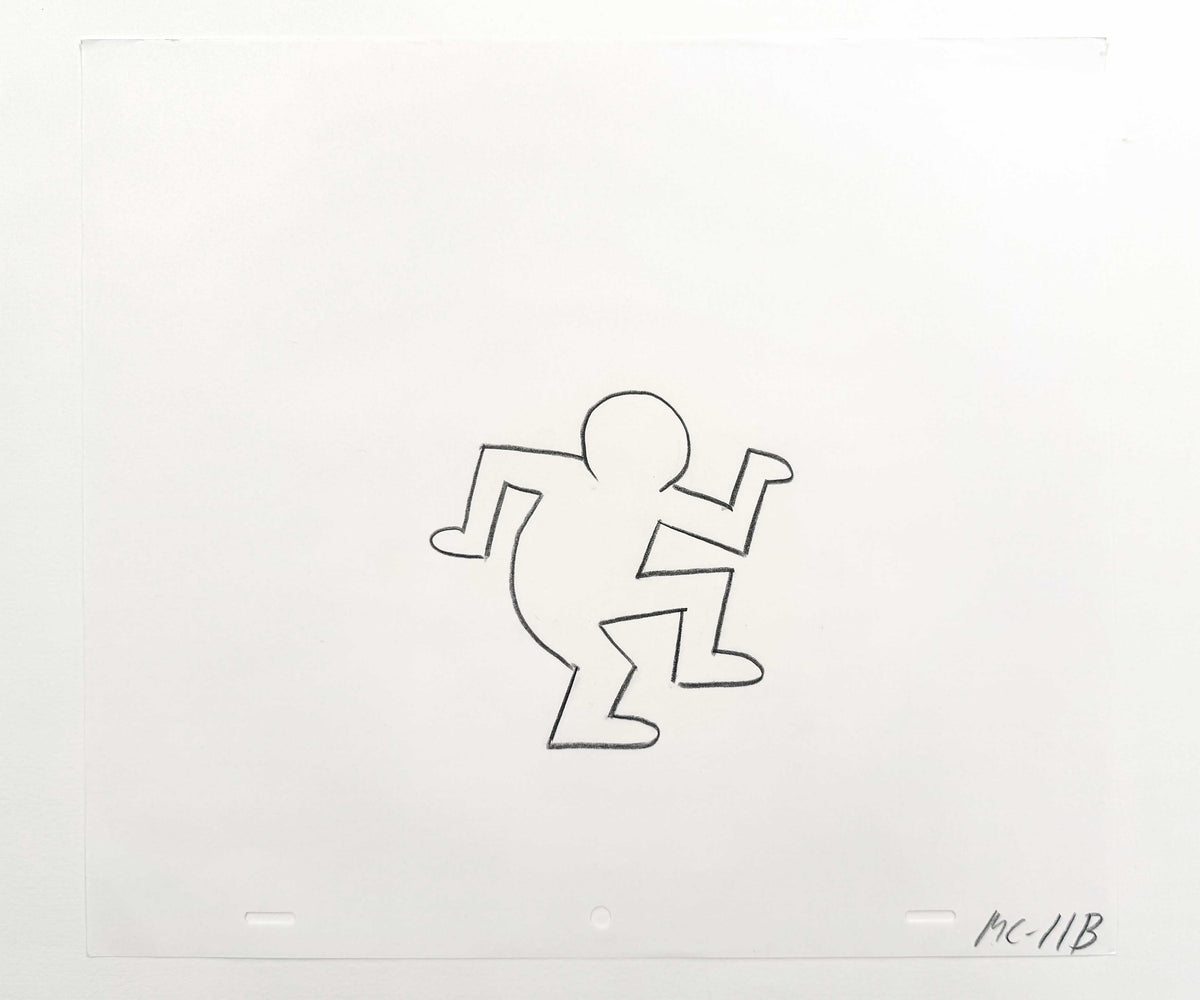 Keith Haring - Original Animation Cel and Matching Drawing « Sesame Street » (1980’s). The meeting of contemporary art and animation art! For sale on FLIP Gallery