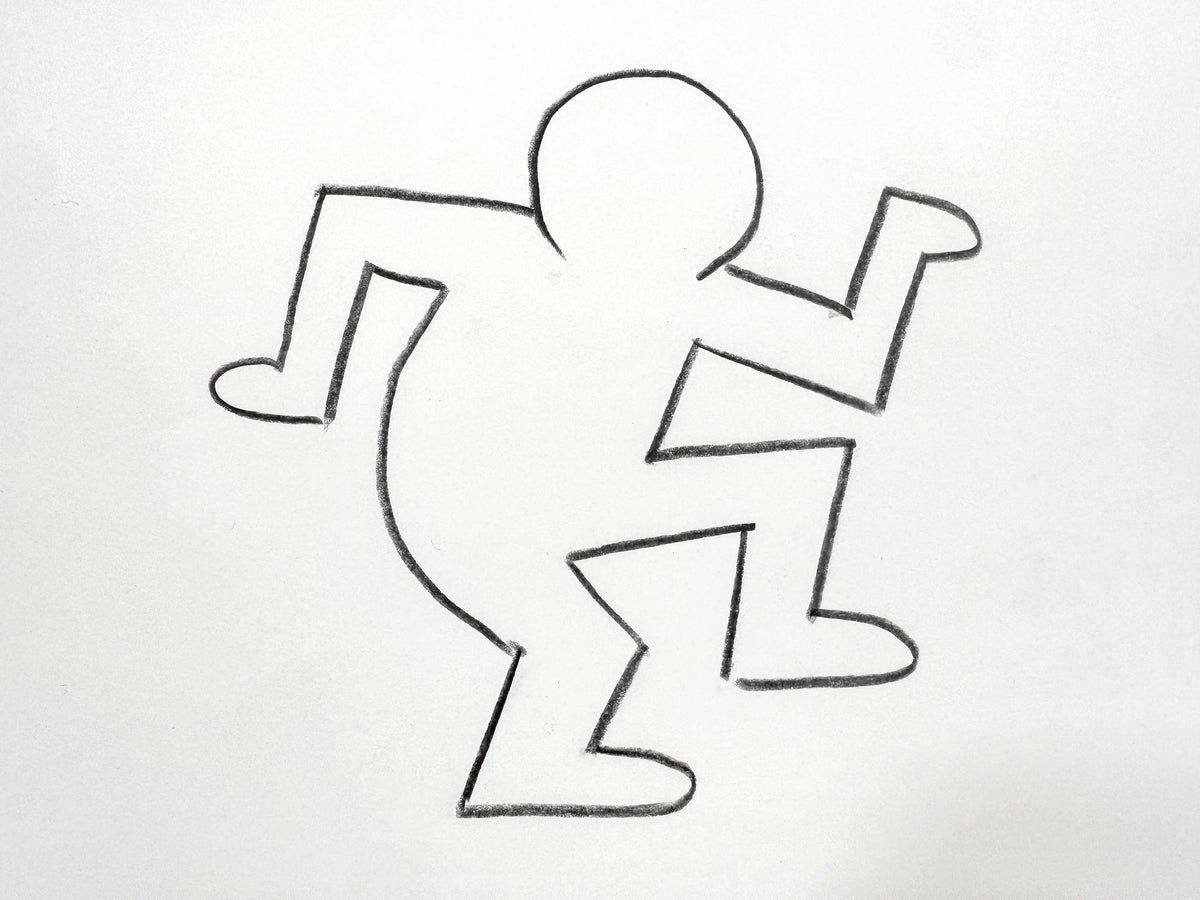 Keith Haring - Original Animation Cel and Matching Drawing « Sesame Street » (1980’s). The meeting of contemporary art and animation art! For sale on FLIP Gallery