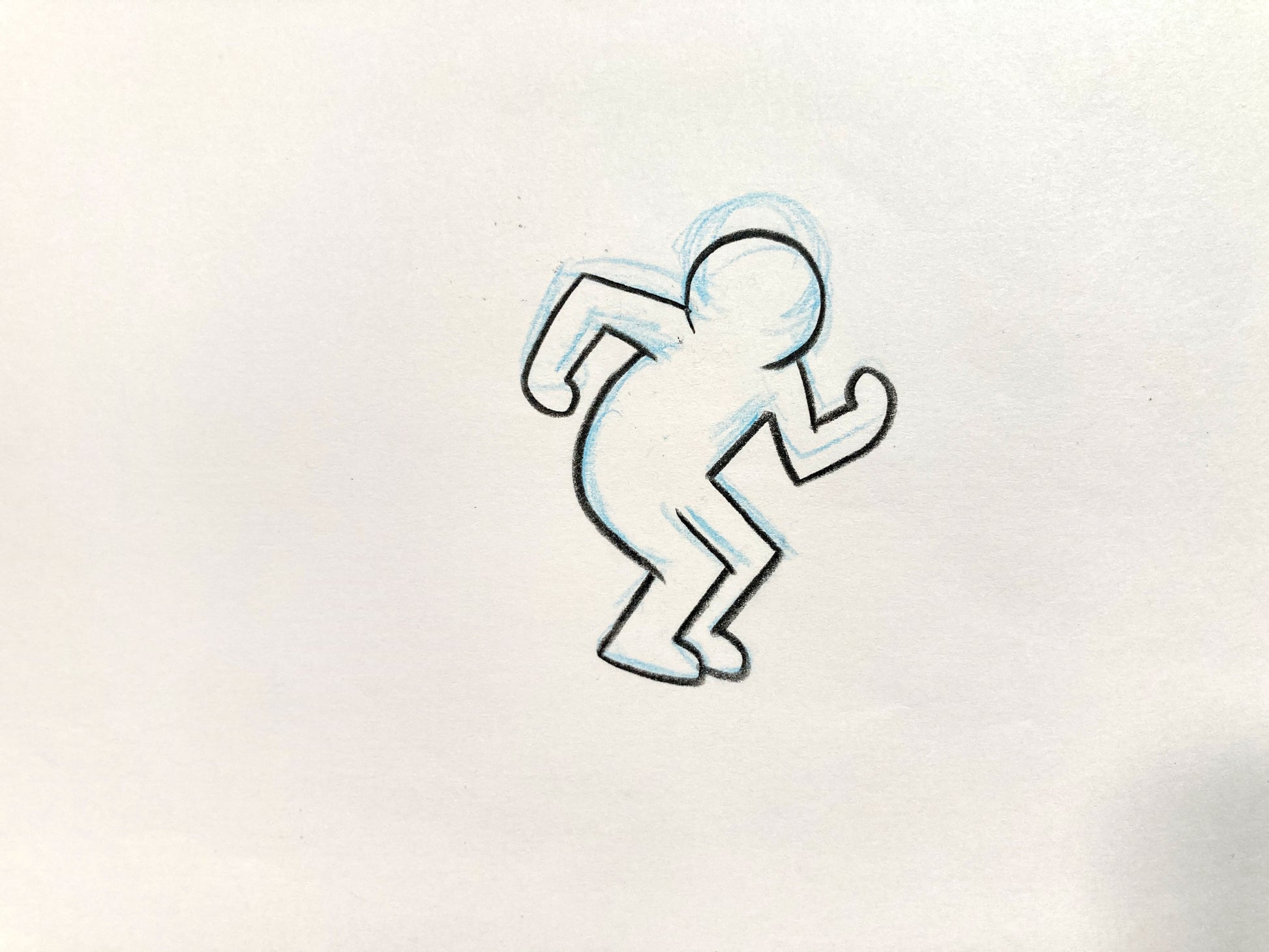 Keith Haring : Original Animation Cel and Matching Drawing "Sesame Street" (1980’s). The meeting of contemporary art and animation art. For sale on FLIP Gallery