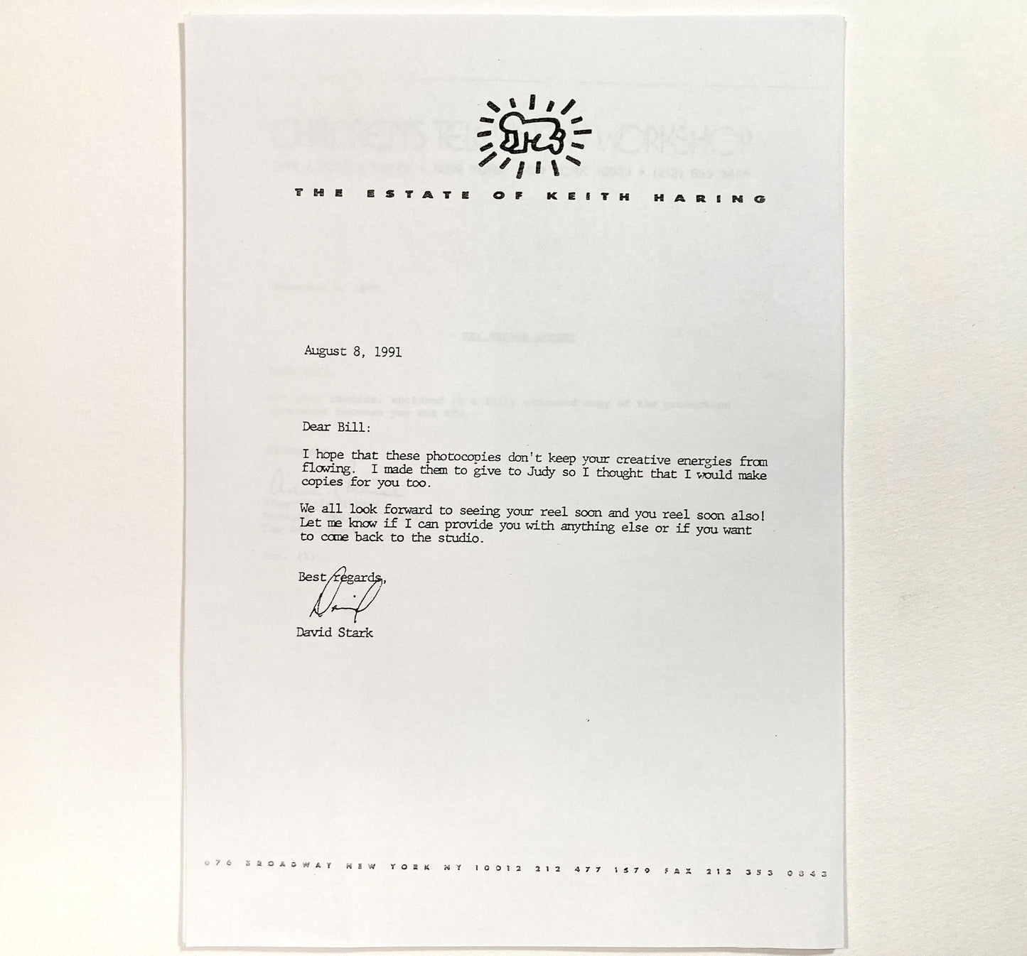 Keith Haring : Original Animation Cel and Matching Drawing "Sesame Street" (1980’s). The meeting of contemporary art and animation art. For sale on FLIP Gallery