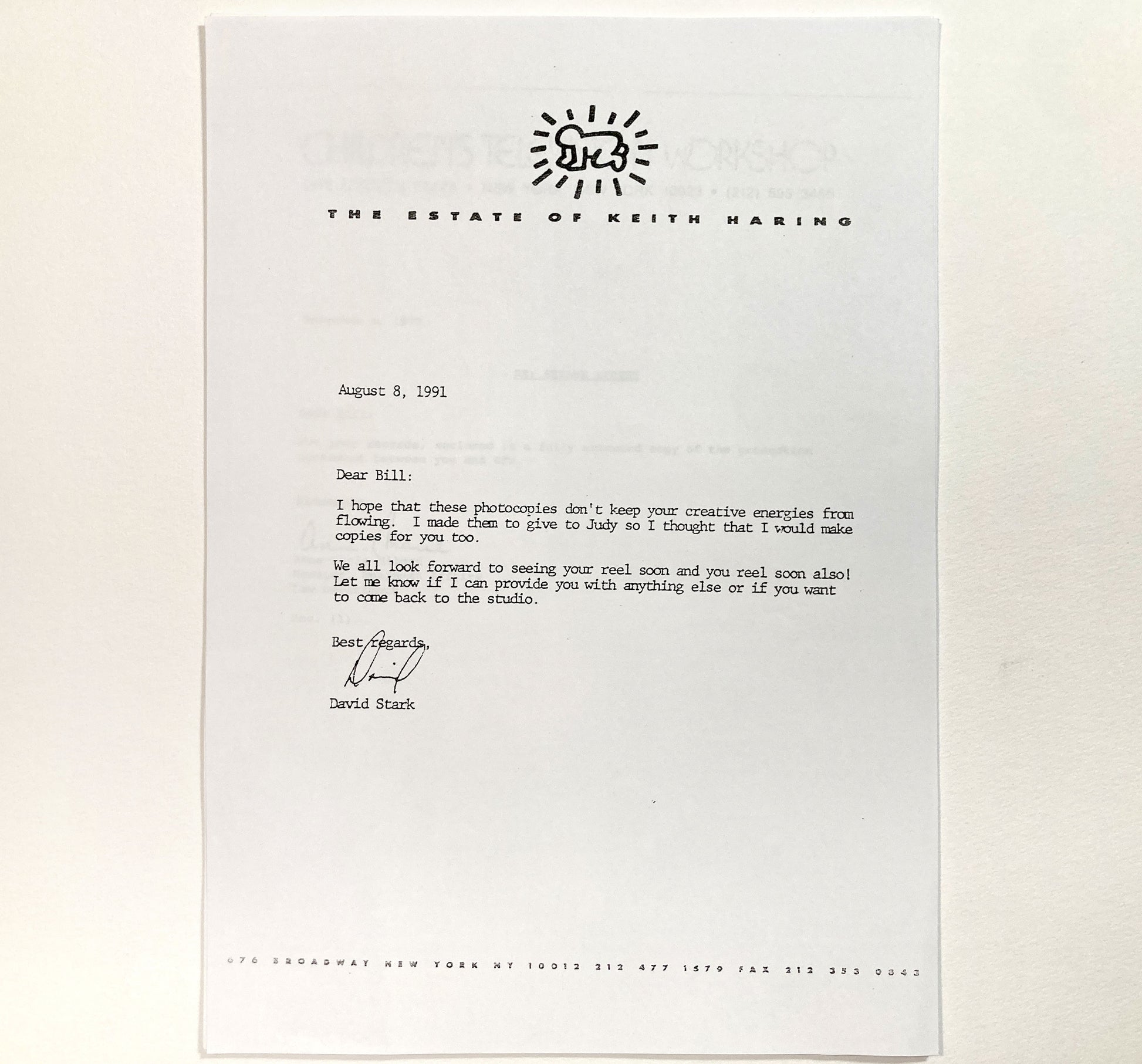 Keith Haring : Original Animation Cel and Matching Drawing "Sesame Street" (1980’s). The meeting of contemporary art and animation art. For sale on FLIP Gallery