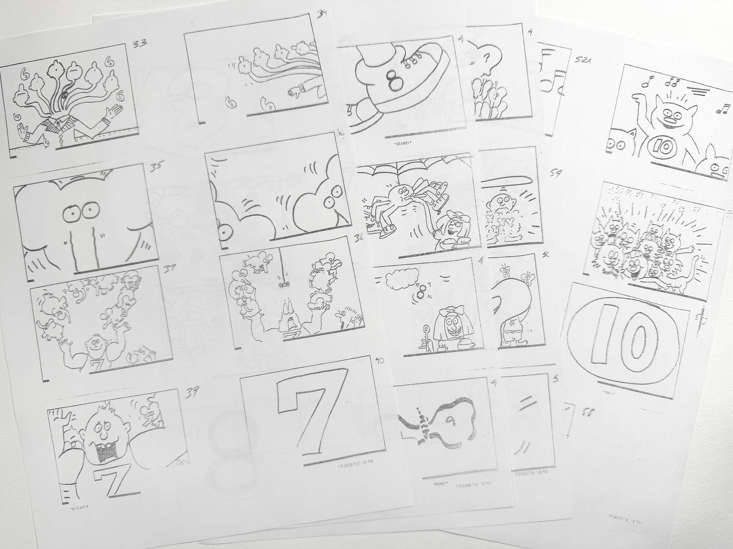 Keith Haring Original Animation Cel and Matching Drawing « Sesame Street» (1980’s). The meeting of contemporary art and animation art. For sale on FLIP Gallery