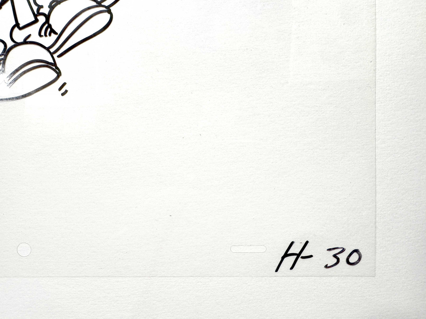 Keith Haring Original Animation Production Cel from Sesame Street (1980’s). The meeting of contemporary art and animation art. For sale on FLIP Gallery