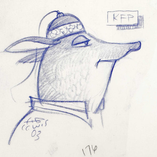 Kung Fu Panda - Original Character Development Illustration by H.B. "Buck" Lewis (DreamWorks, 2008). For sale on FLIP Gallery