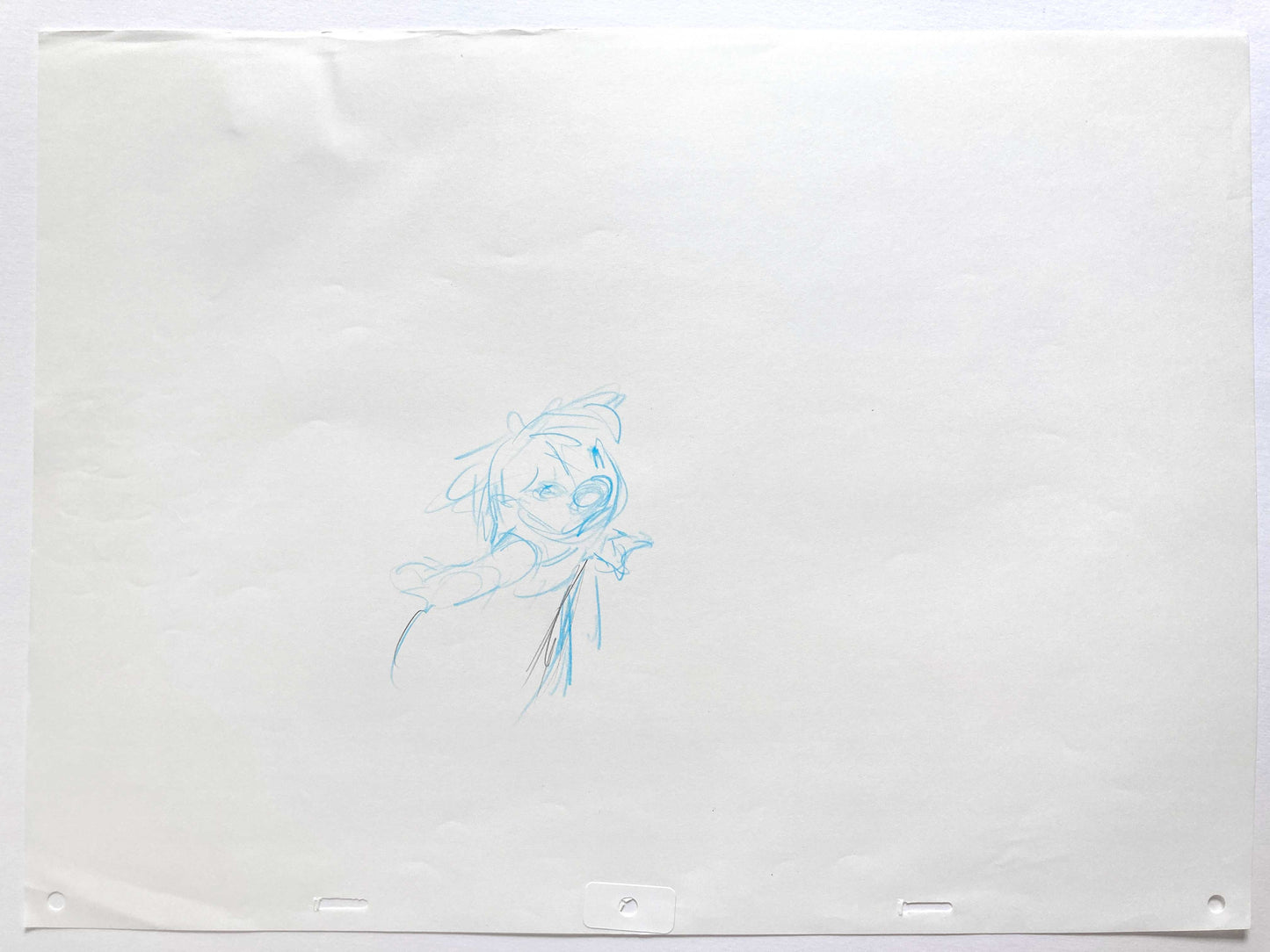 Lilo & Stitch : Lilo Original Production Used Animation Rough Drawing (Walt Disney, 2002). For sale on FLIP Gallery
