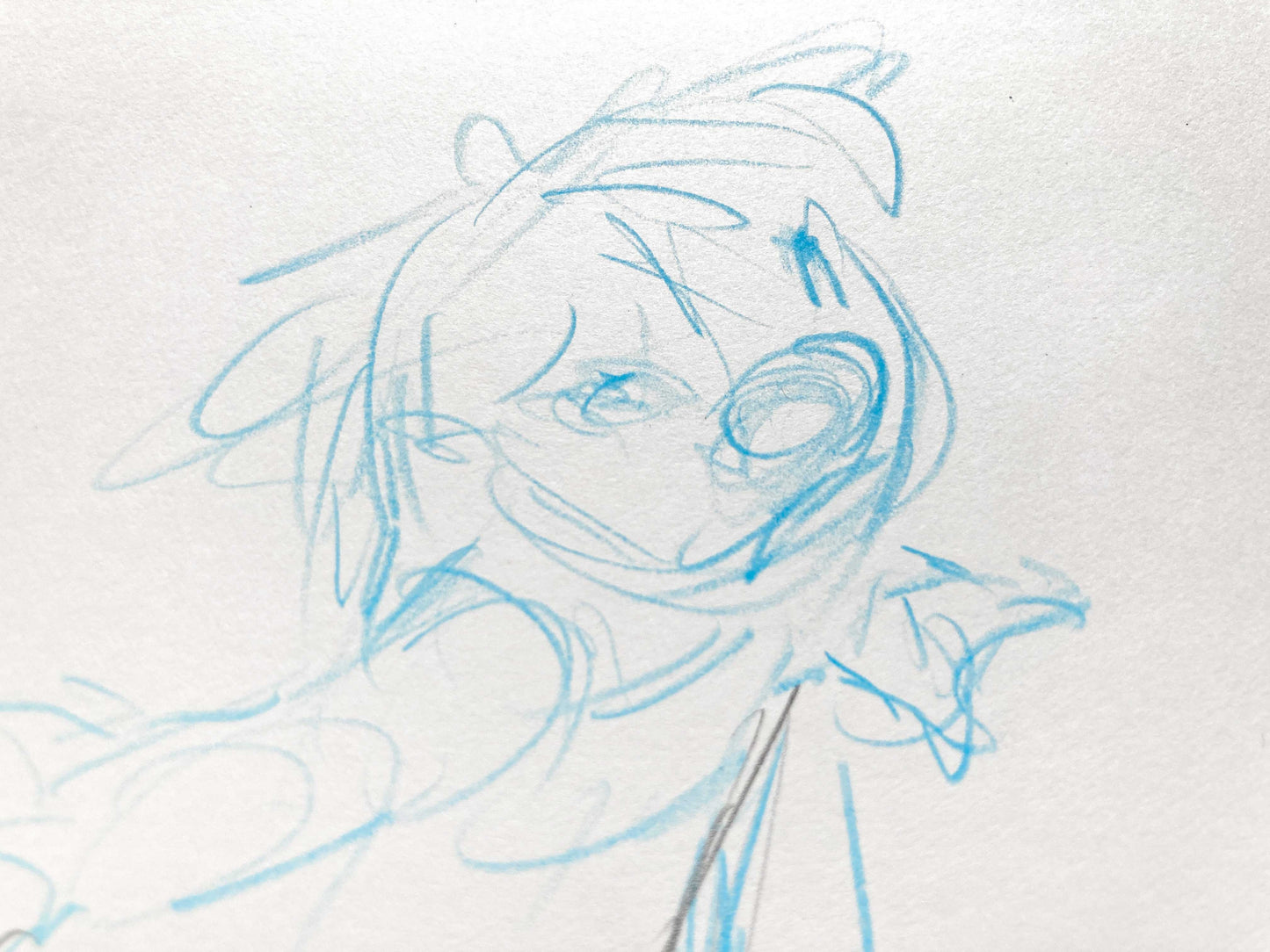 Lilo & Stitch : Lilo Original Production Used Animation Rough Drawing (Walt Disney, 2002). For sale on FLIP Gallery