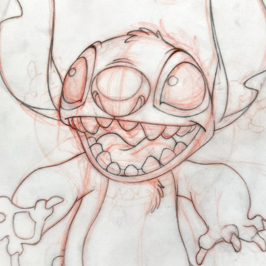 Original Art Drawing of Stitch Signed