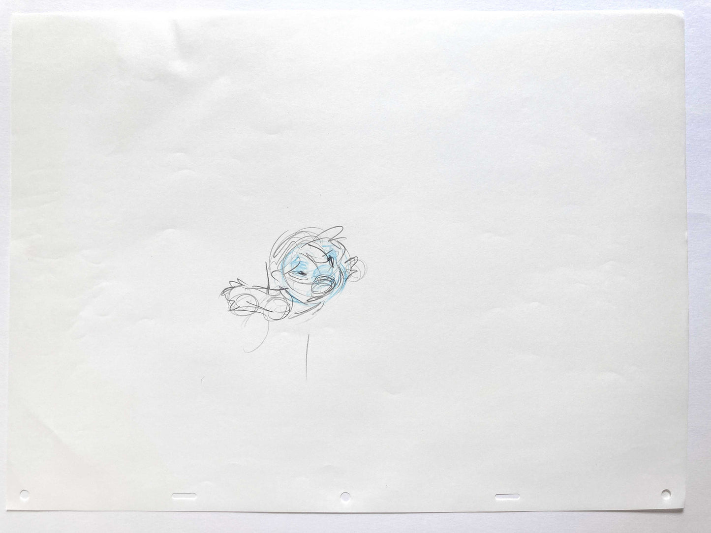 Lilo & Stitch : Lilo Original Production Used Animation Rough Drawing (Walt Disney, 2002). For sale on FLIP Gallery