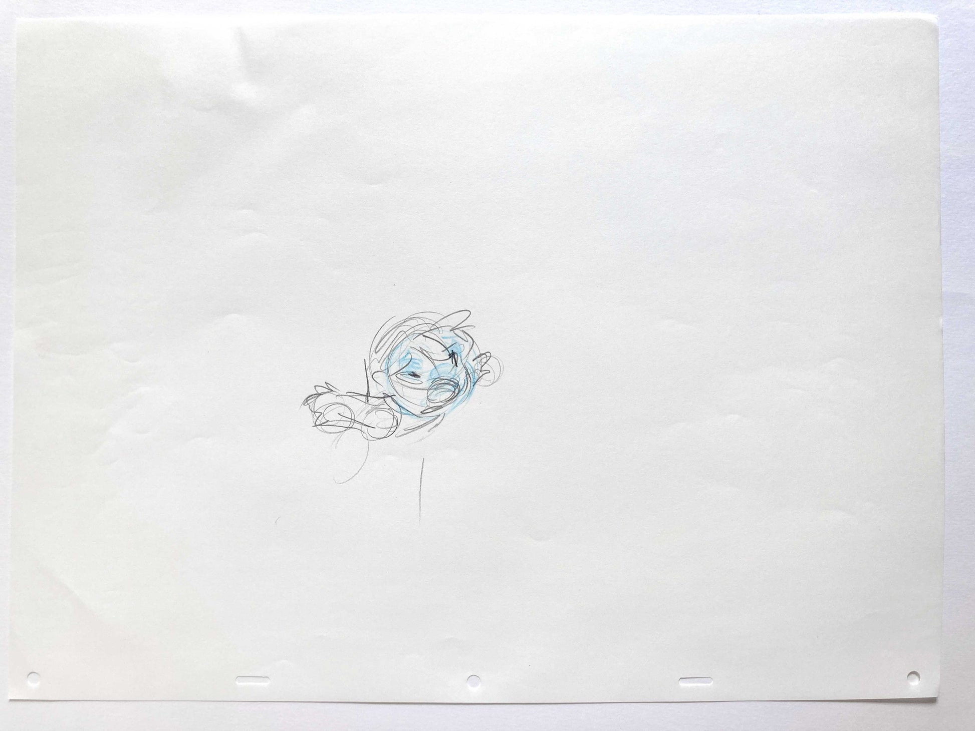 Lilo & Stitch : Lilo Original Production Used Animation Rough Drawing (Walt Disney, 2002). For sale on FLIP Gallery