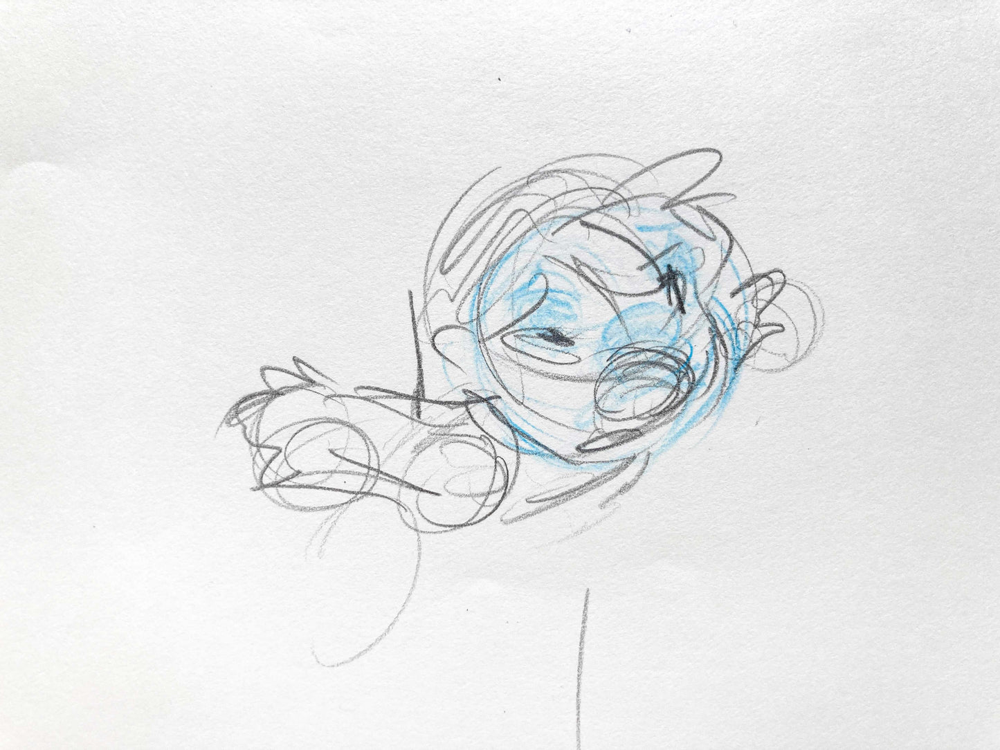 Lilo & Stitch : Lilo Original Production Used Animation Rough Drawing (Walt Disney, 2002). For sale on FLIP Gallery