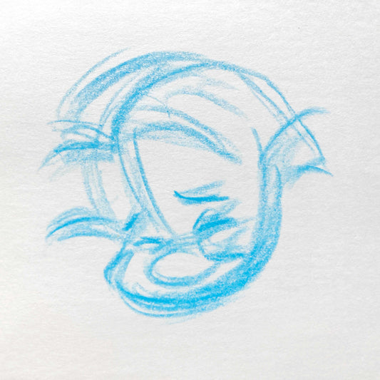 Little Mermaid Flounder Original Artwork