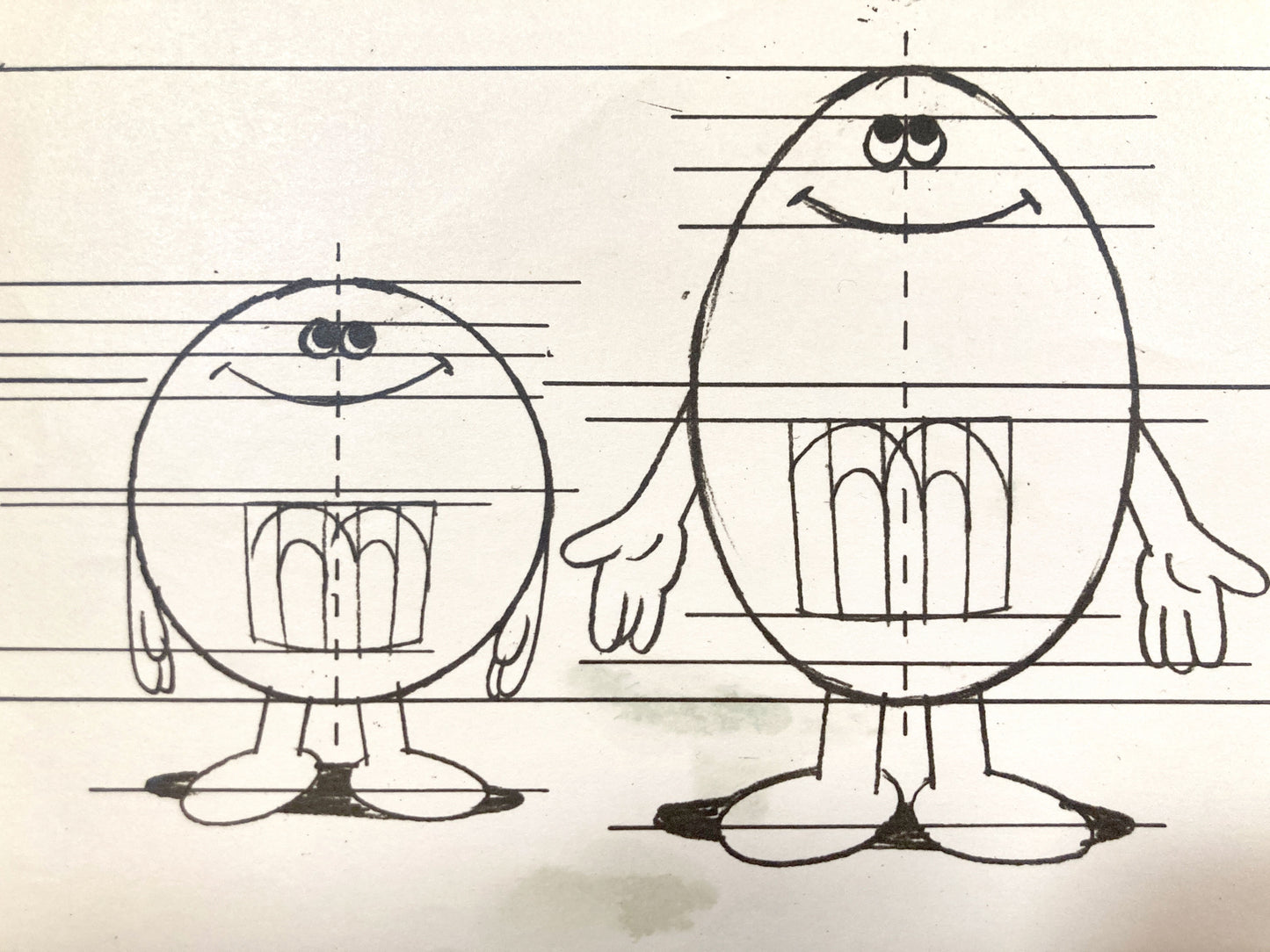 Vintage 1970s M&M’s Advertising Model Sheet. For sale on FLIP Gallery
