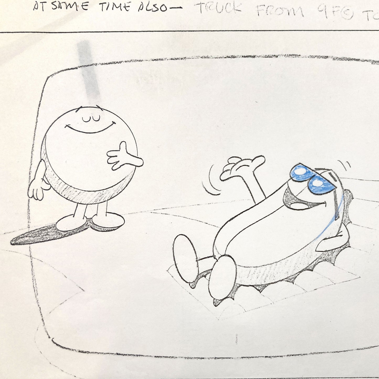 M&M’s Vintage 1970s Advertising Animation Sheet – Original Production-Era Copy. For sale on FLIP Gallery