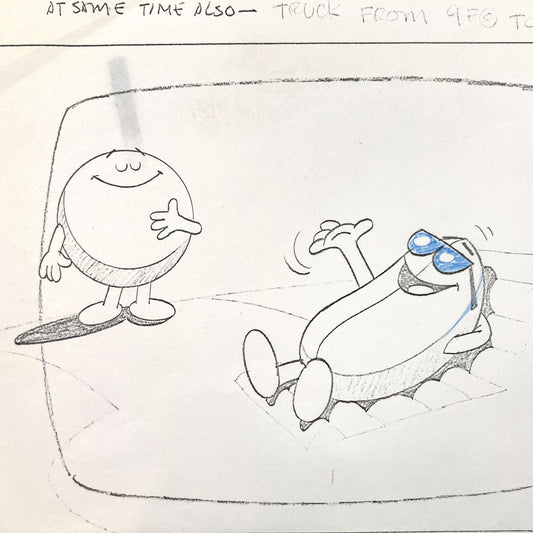 M&M’s Vintage 1970s Advertising Animation Sheet – Original Production-Era Copy. For sale on FLIP Gallery