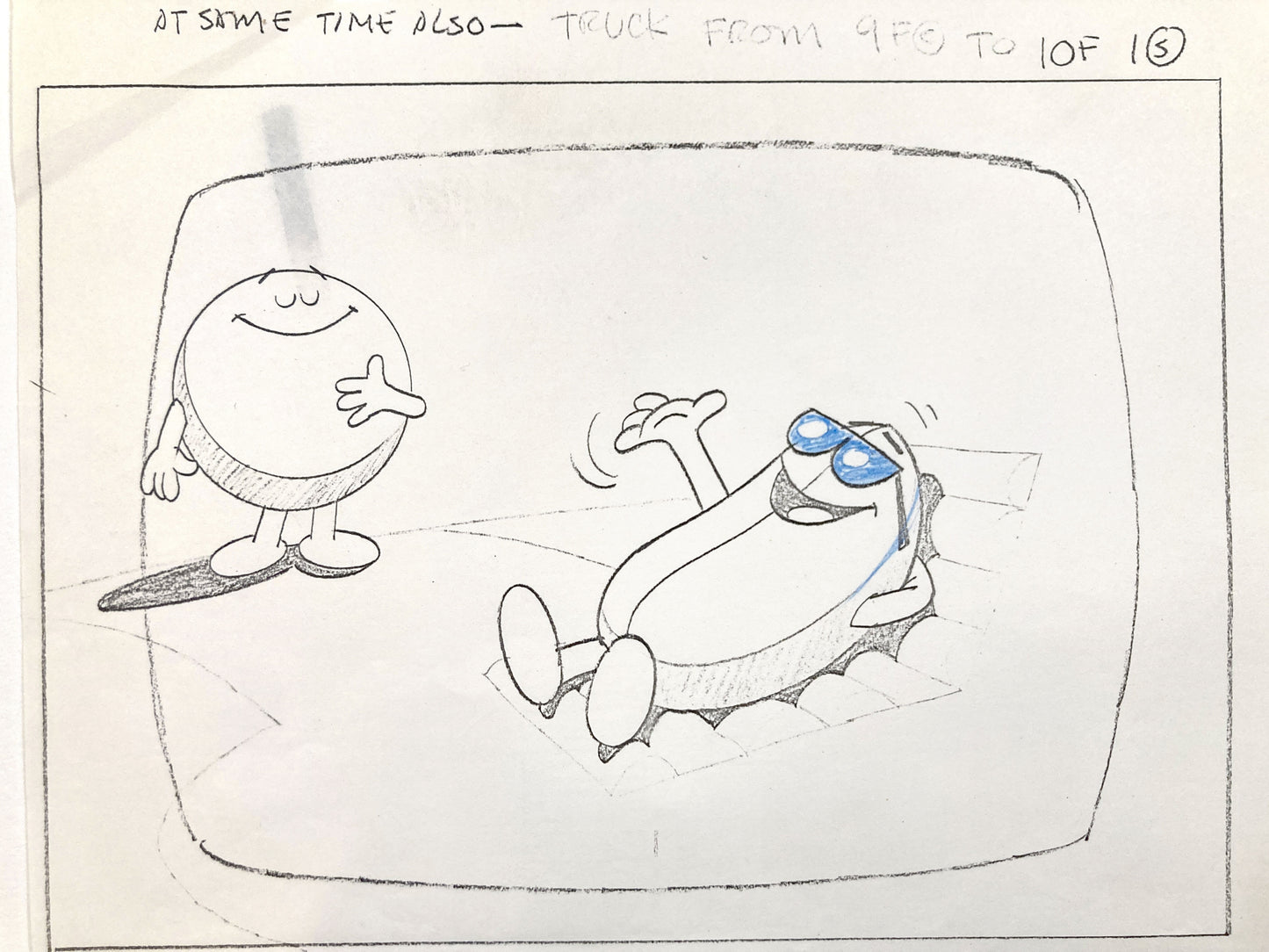 M&M’s Vintage 1970s Advertising Animation Sheet – Original Production-Era Copy. For sale on FLIP Gallery