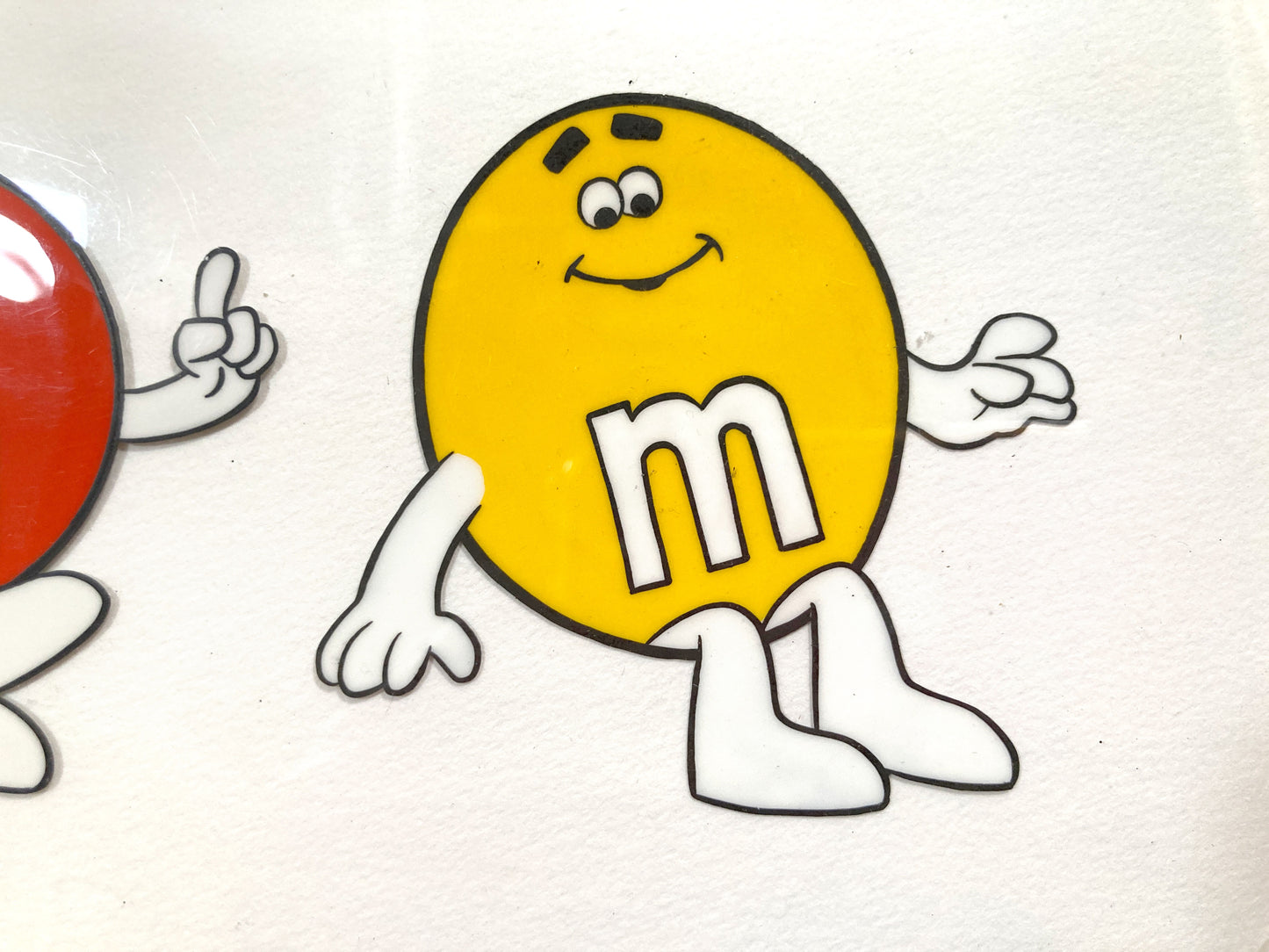 Original Vintage and Rare M&M’s Advertising Animation Art Cels (1970s). For sale on FLIP Gallery