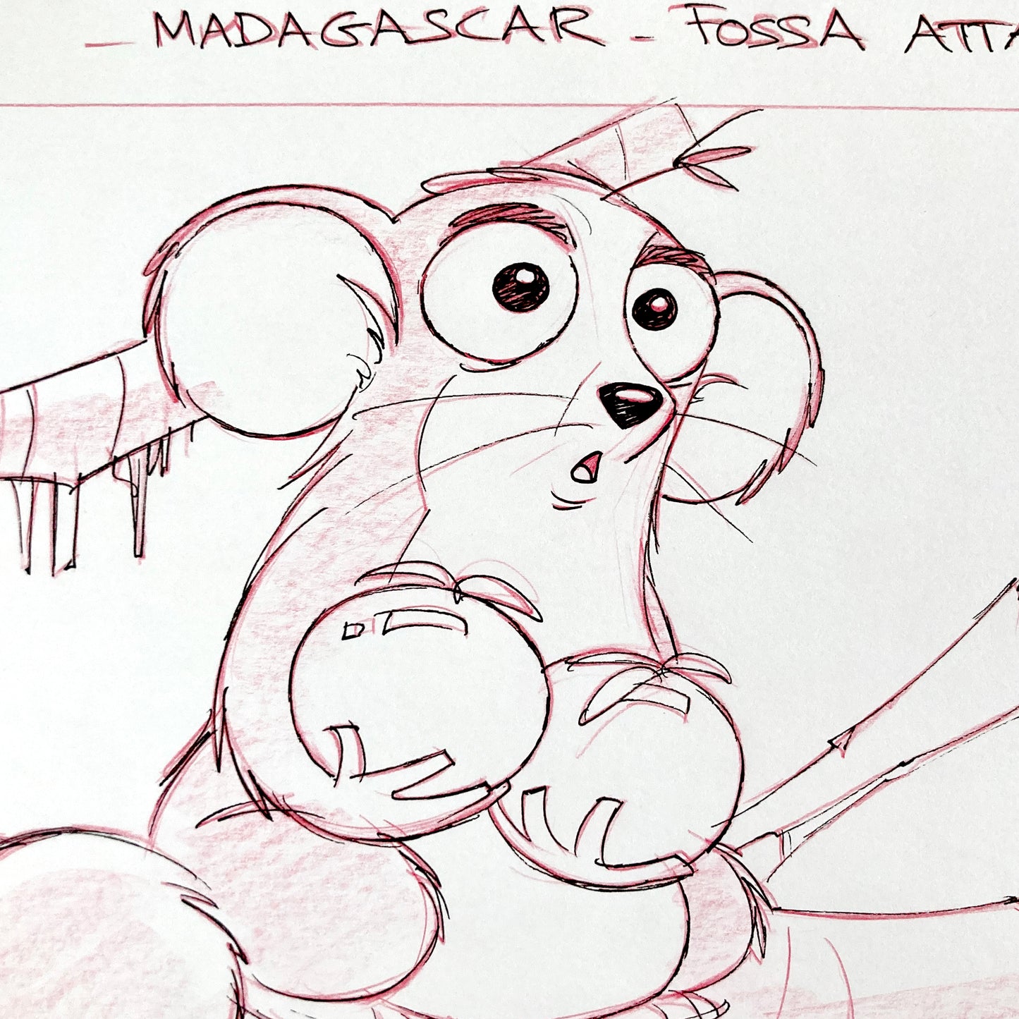 Madagascar : Original Production Used Storyboard Art Signed (DreamWorks, 2005). For sale on FLIP Gallery