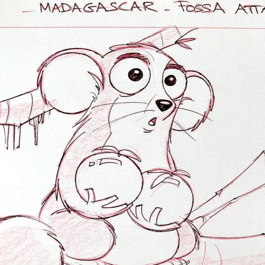 Madagascar : Original Production Used Storyboard Art Signed (DreamWorks, 2005). For sale on FLIP Gallery