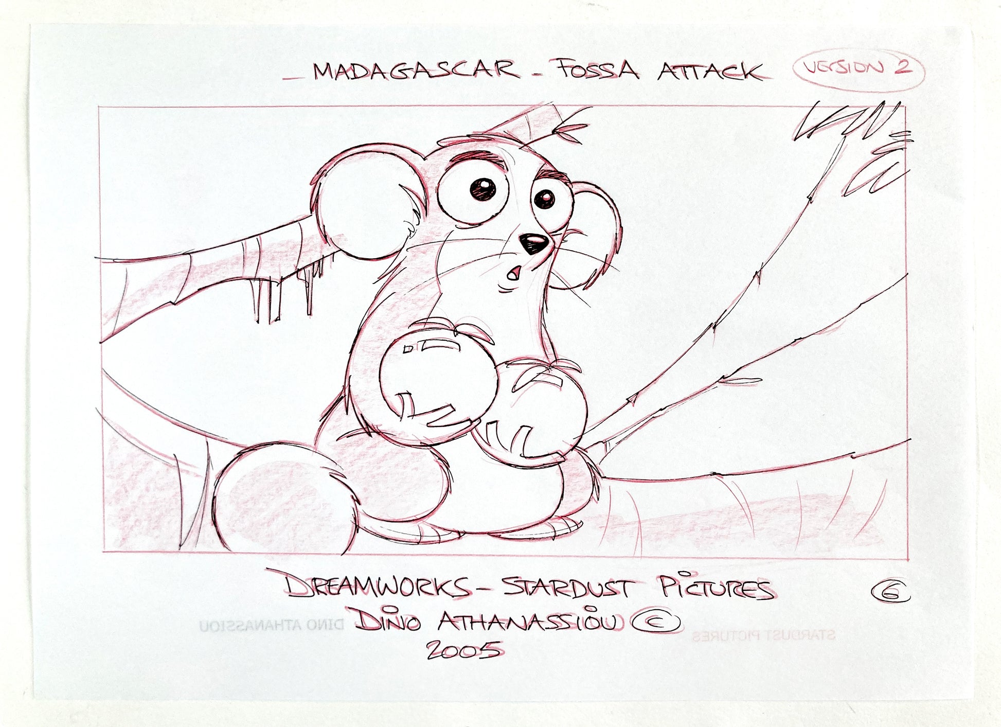 Madagascar : Original Production Used Storyboard Art Signed (DreamWorks, 2005). For sale on FLIP Gallery