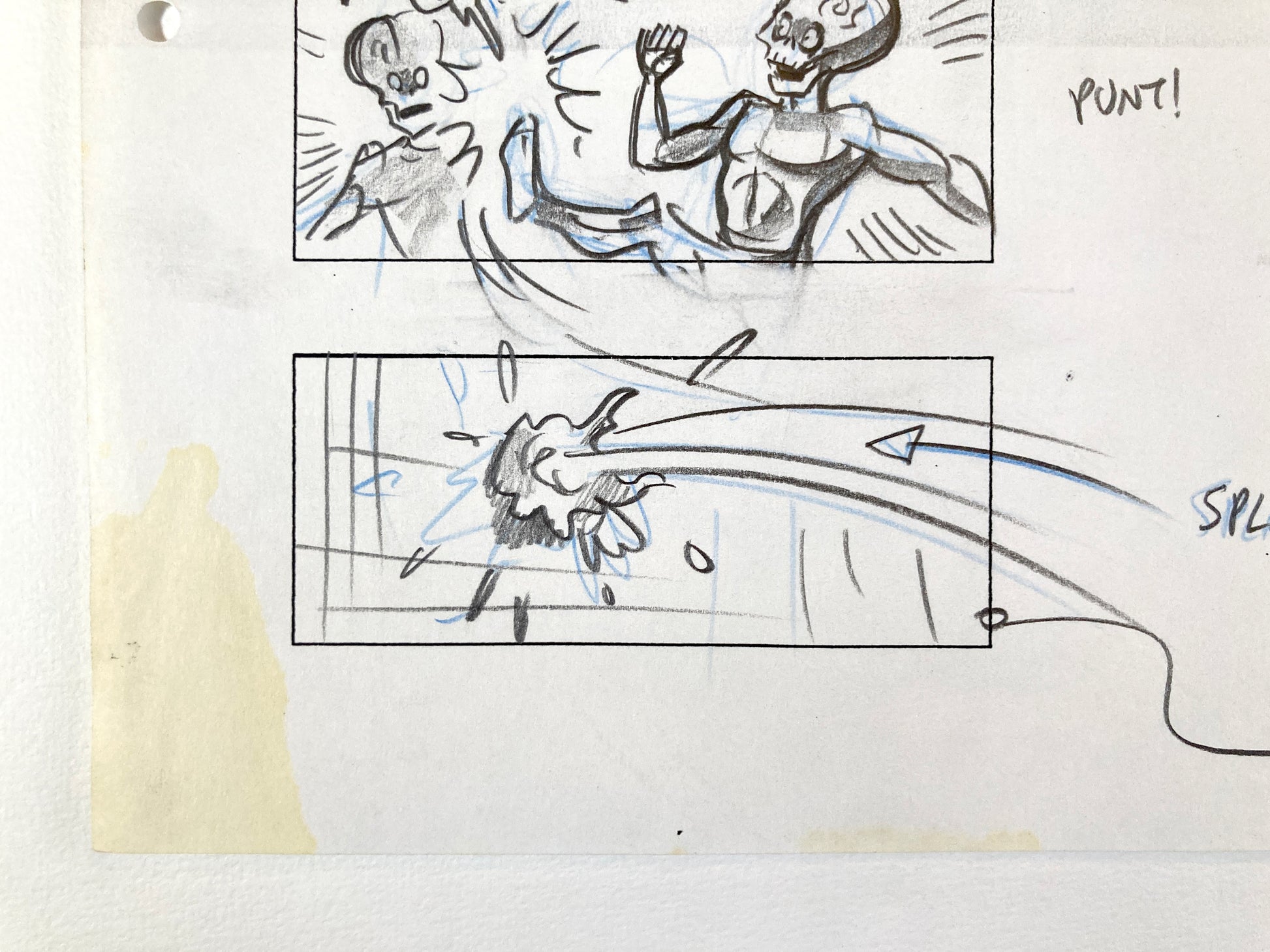 Mars Attacks! Original Production Used Storyboard Drawing by Pete Von Sholly (Warner Brothers, 1996). For sale on FLIP Gallery
