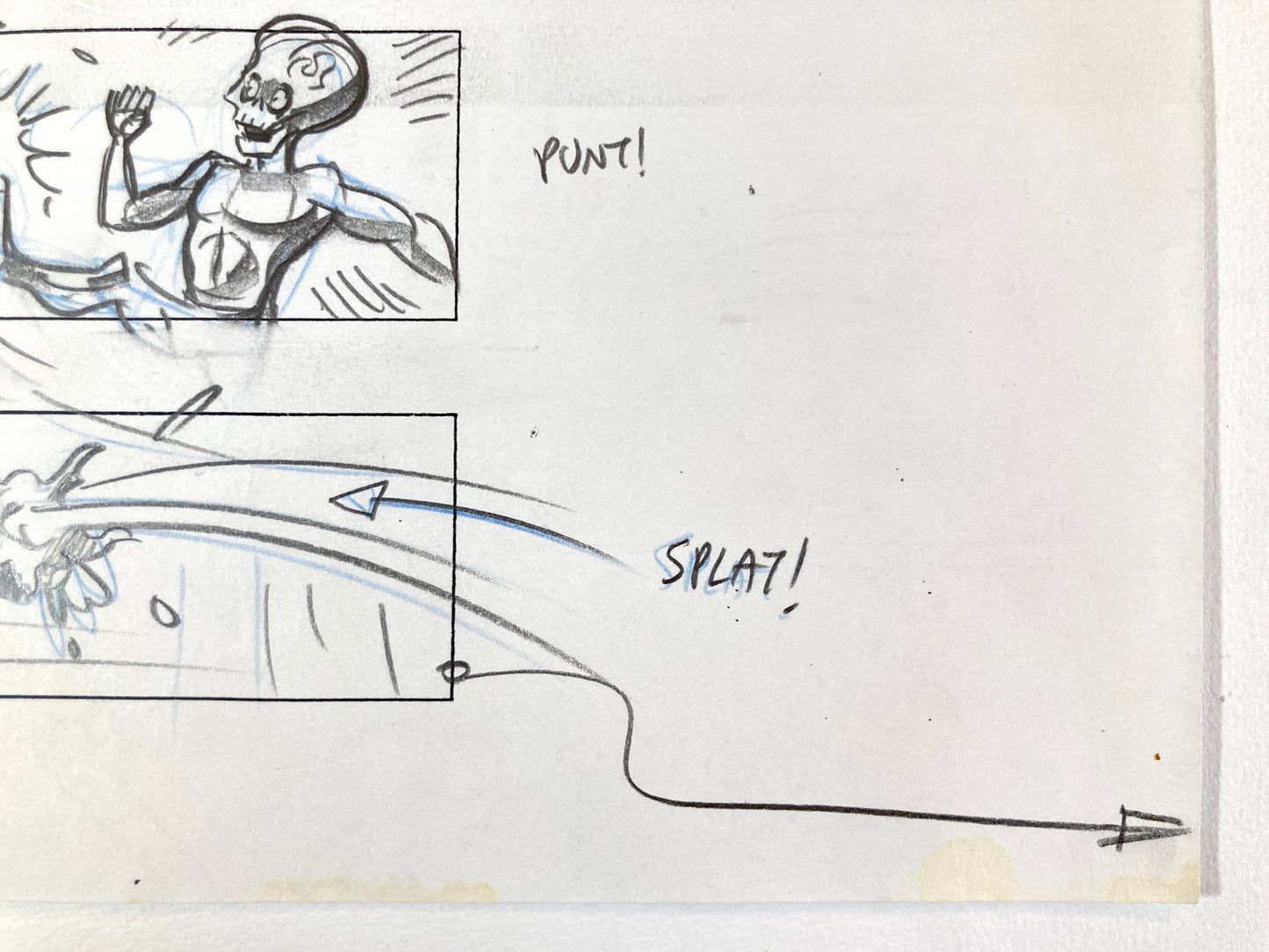 Mars Attacks! Original Production Used Storyboard Drawing by Pete Von Sholly (Warner Brothers, 1996). For sale on FLIP Gallery