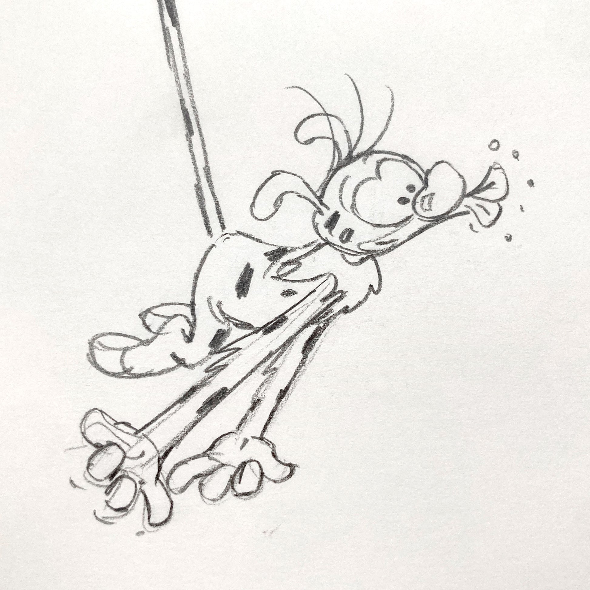 Marsupilami Original Animation Production Drawing (1993). For sale on FLIP Gallery