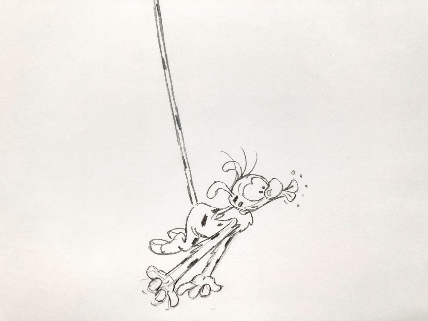 Marsupilami Original Animation Production Drawing (1993). For sale on FLIP Gallery