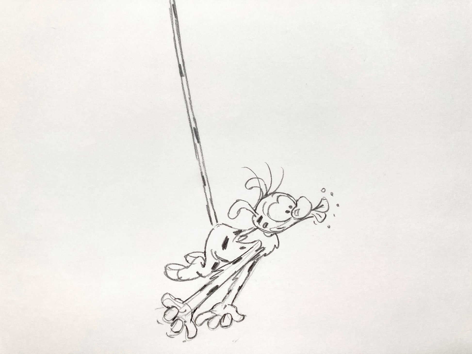 Marsupilami Original Animation Production Drawing (1993). For sale on FLIP Gallery