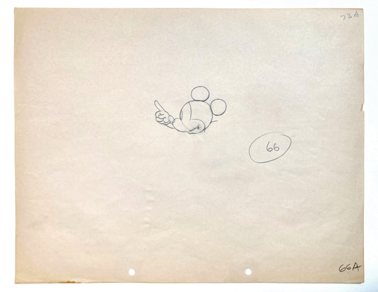 Mickey Mouse Original Animation Drawing (Walt Disney, 1930s). For sale on FLIP Gallery