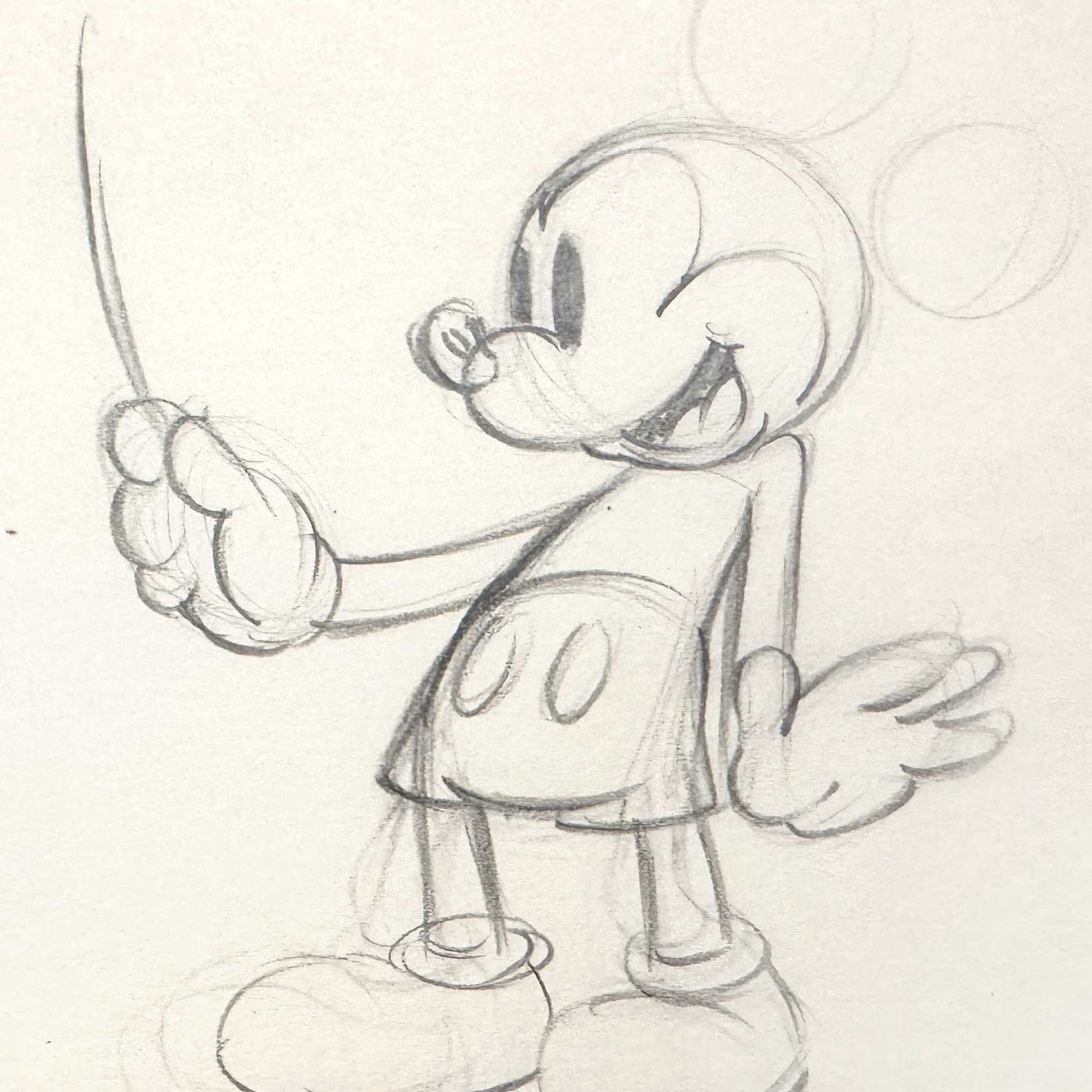 Mickey Mouse Vintage Original Publicity Art Drawing (Walt Disney, c. 1938/1940s). For sale on FLIP Gallery