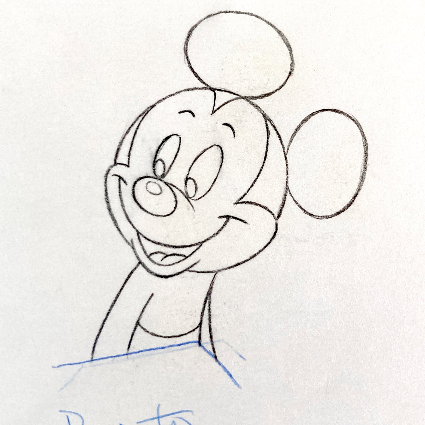 Mickey Mouse Walt Disney Original Production Used Animation Drawing of Tv Commercial (Walt Disney, 1980s-90s). For sale on FLIP Gallery